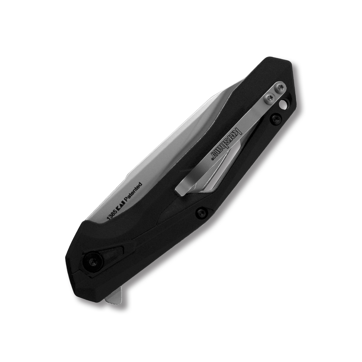 Kershaw Airlock Folding Knife 3 Inch Plain Bead Blasted Drop Point KS1385 View 2