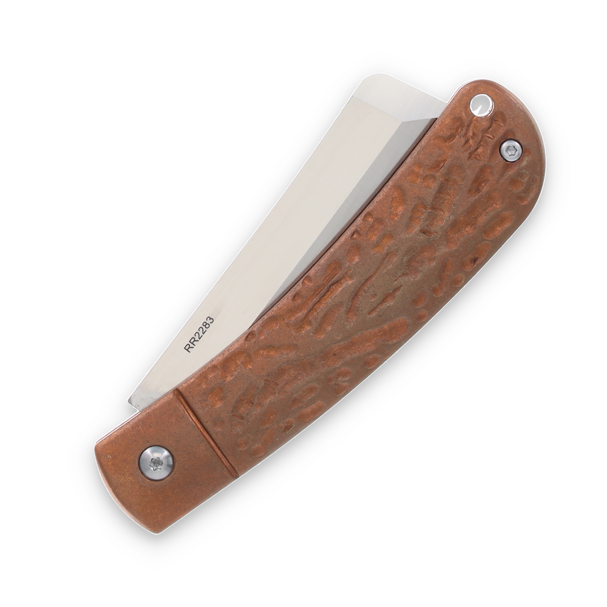 Rough Ryder Apta Modern Slip Joint Folding Knife Copper Cleaver RR2283 View 6