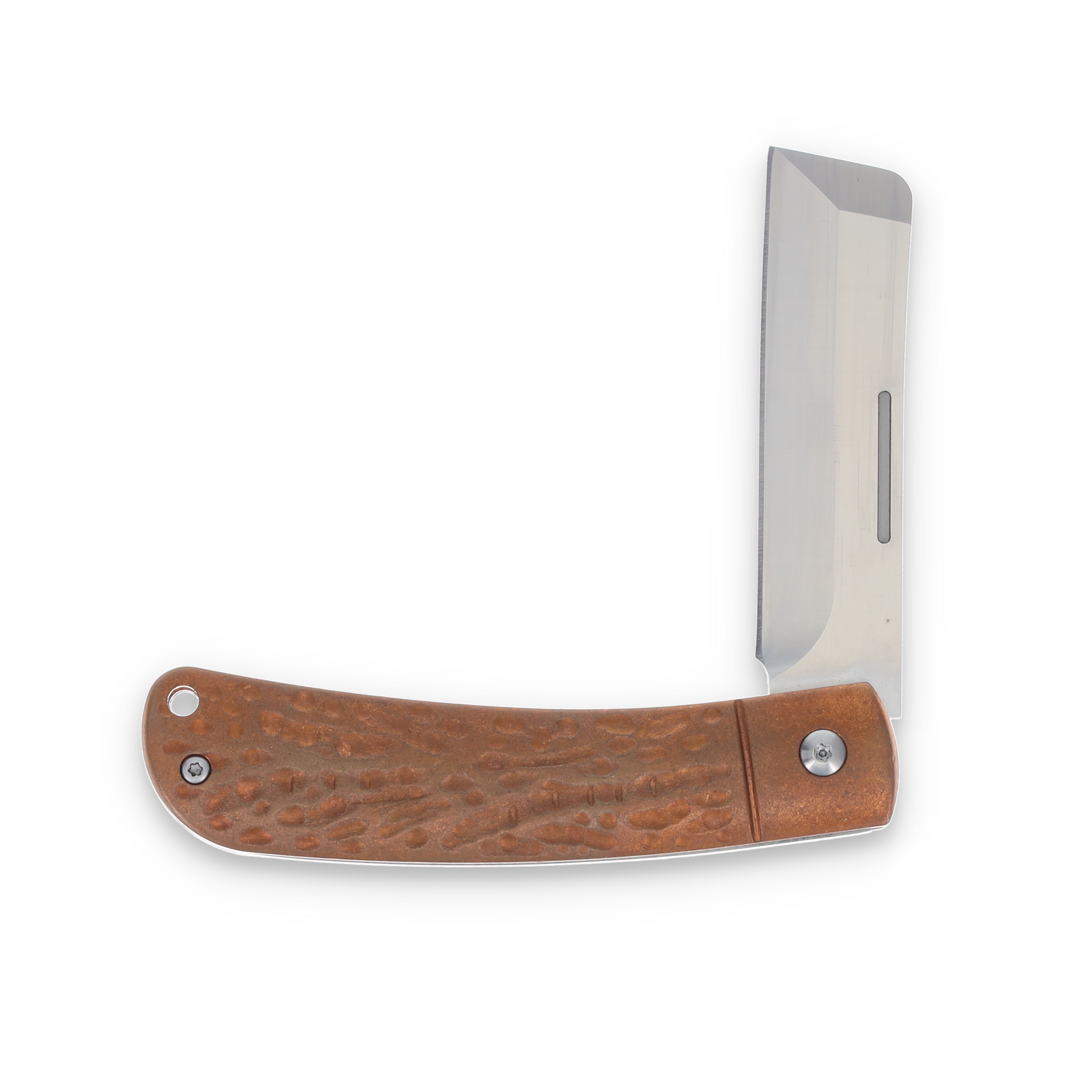 Rough Ryder Apta Modern Slip Joint Folding Knife Copper Cleaver RR2283 View 3