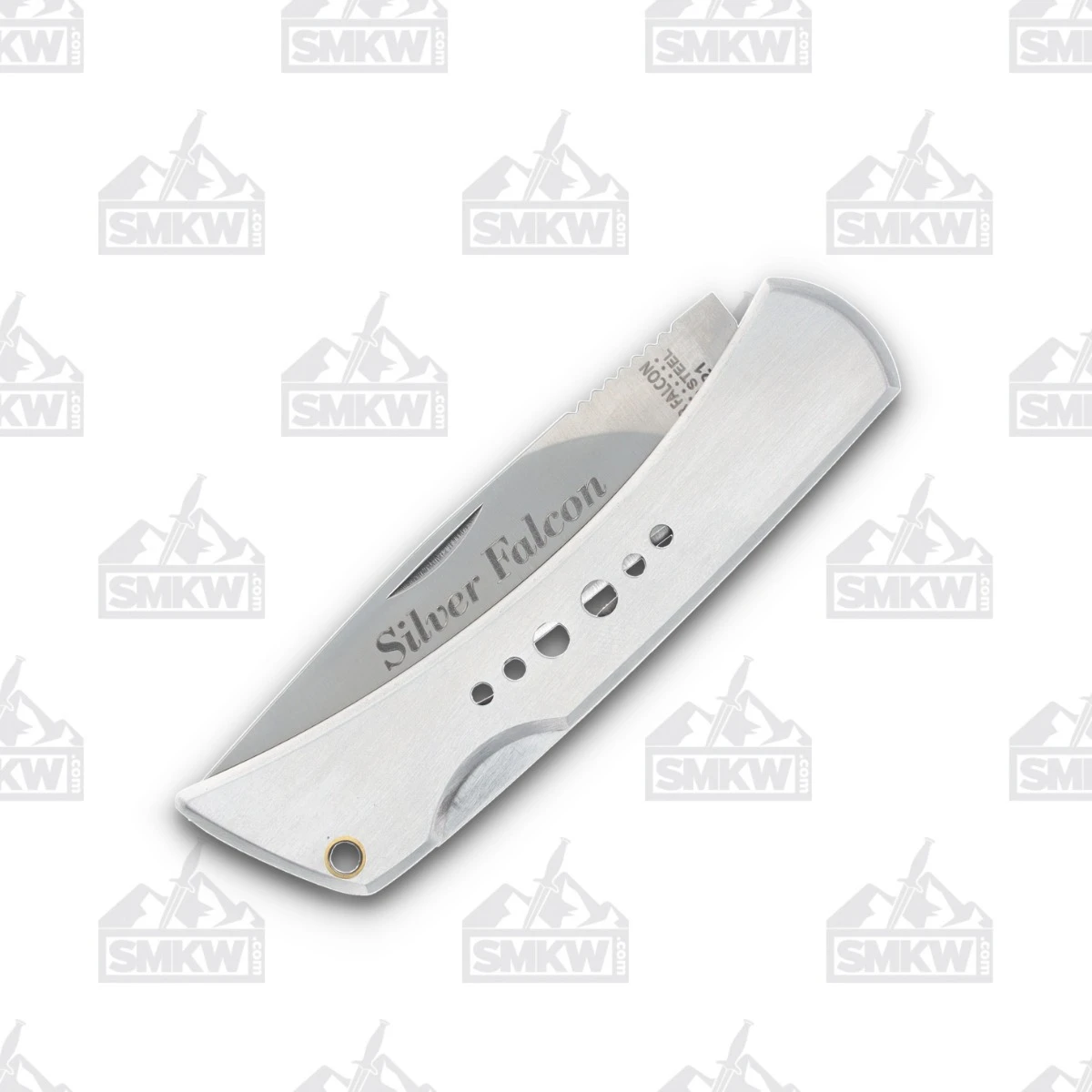 Silver Falcon Large Lockback Folding Knife Stainless SF521 View 6