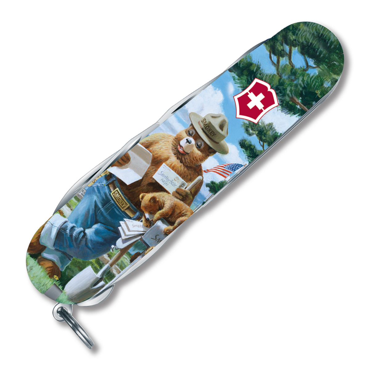 Victorinox SMKW Exclusive Tinker Swiss Army Knife Smokey the Bear Mail Call STBV915 View 2