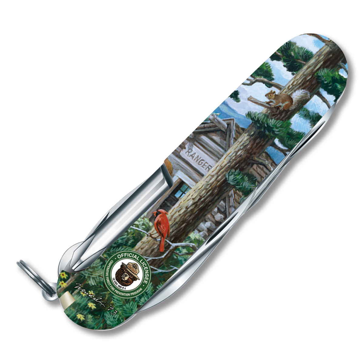 Victorinox SMKW Exclusive Tinker Swiss Army Knife Smokey the Bear Mail Call STBV915 View 3