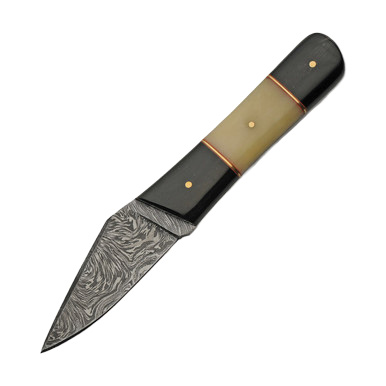Buffalo Horn & Bone Pig Sticker Fixed Blade Knife DM1258HN View 3