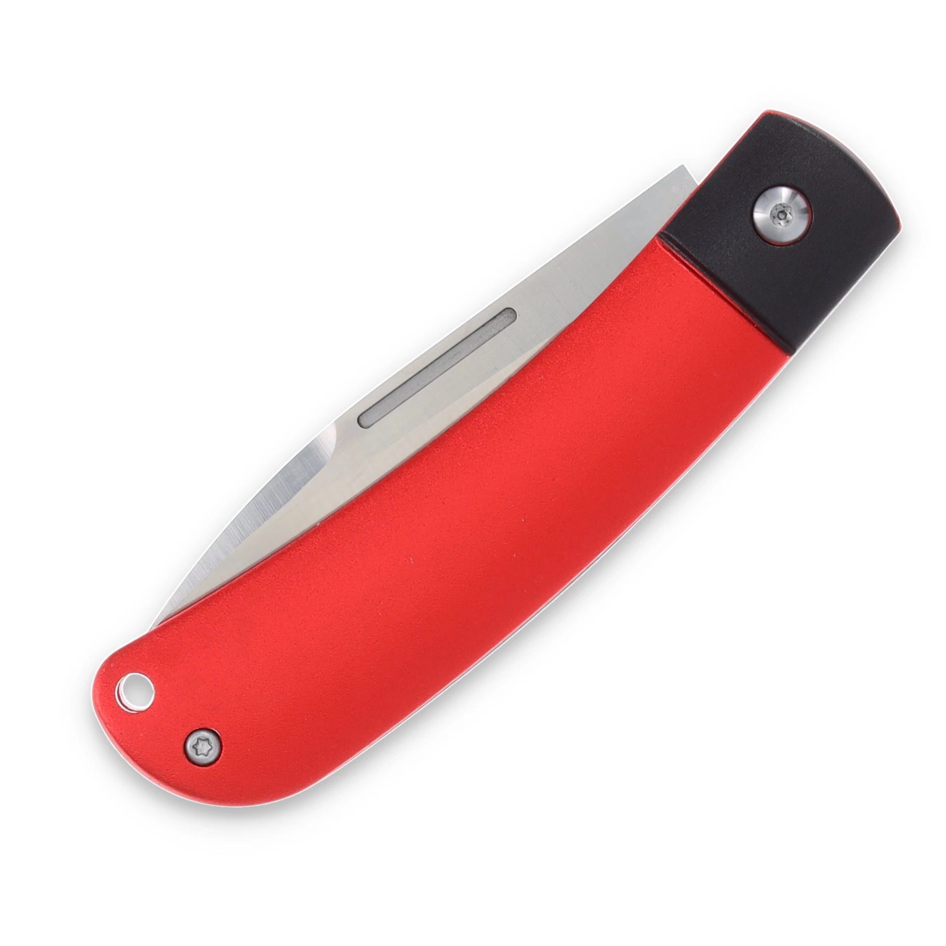 Rough Ryder Apta Modern Slip Joint Folding Knife Red Aluminum RR2282 View 5