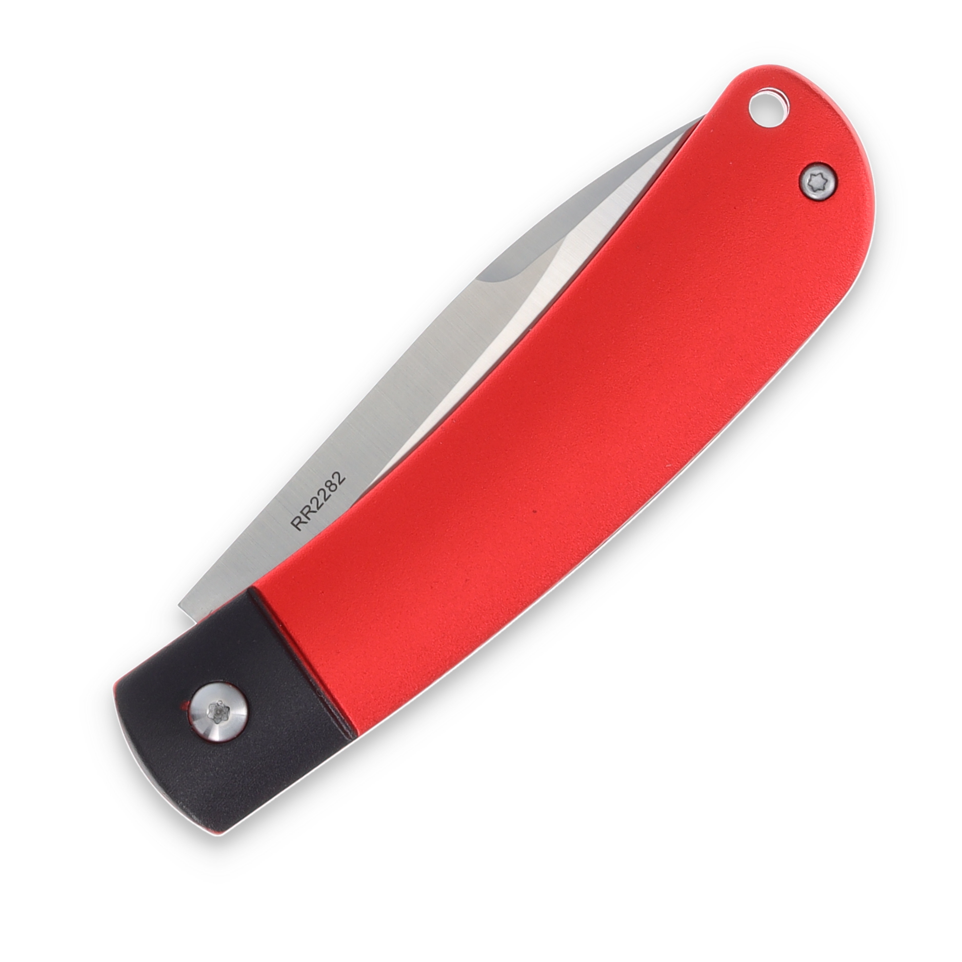 Rough Ryder Apta Modern Slip Joint Folding Knife Red Aluminum RR2282 View 6