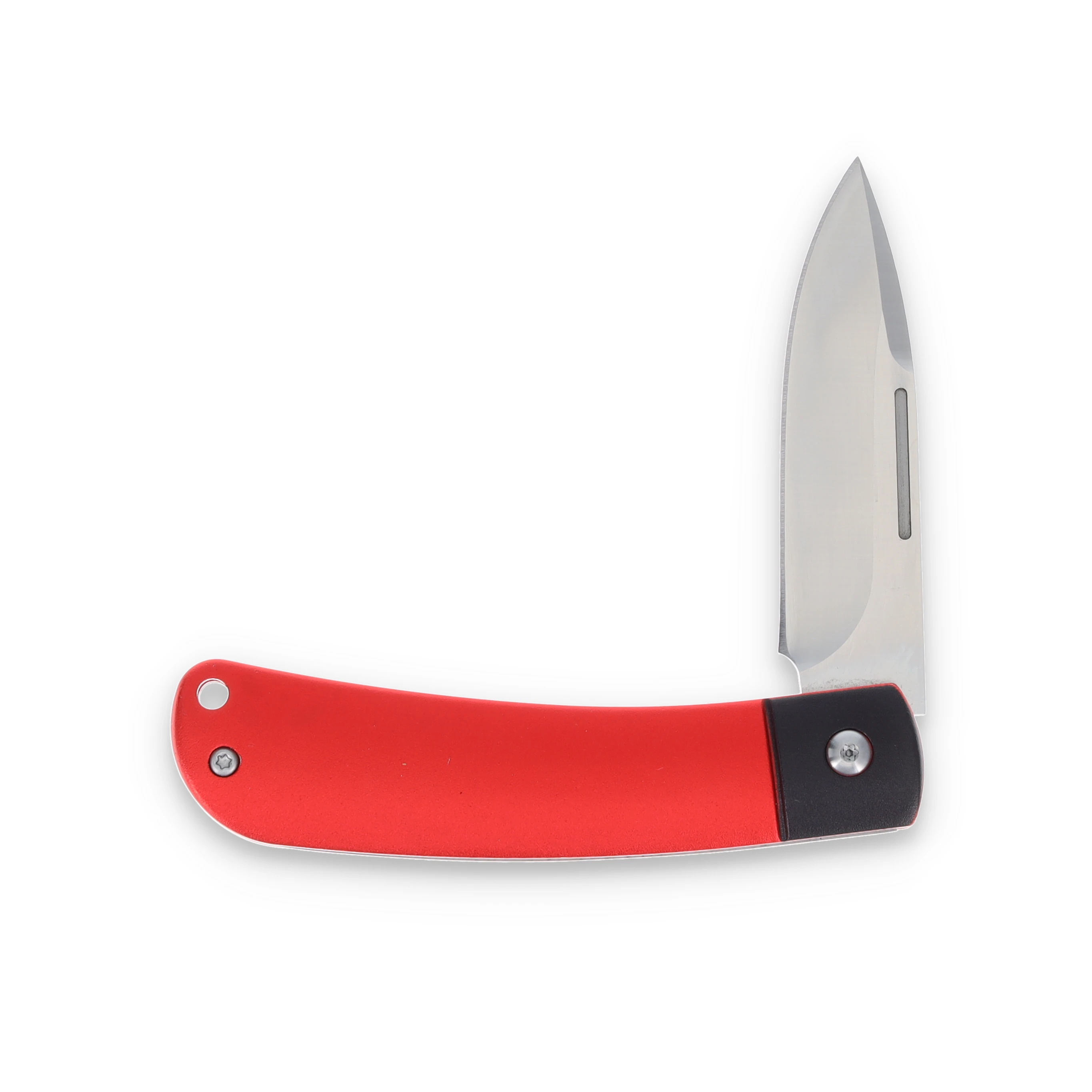 Rough Ryder Apta Modern Slip Joint Folding Knife Red Aluminum RR2282 View 3