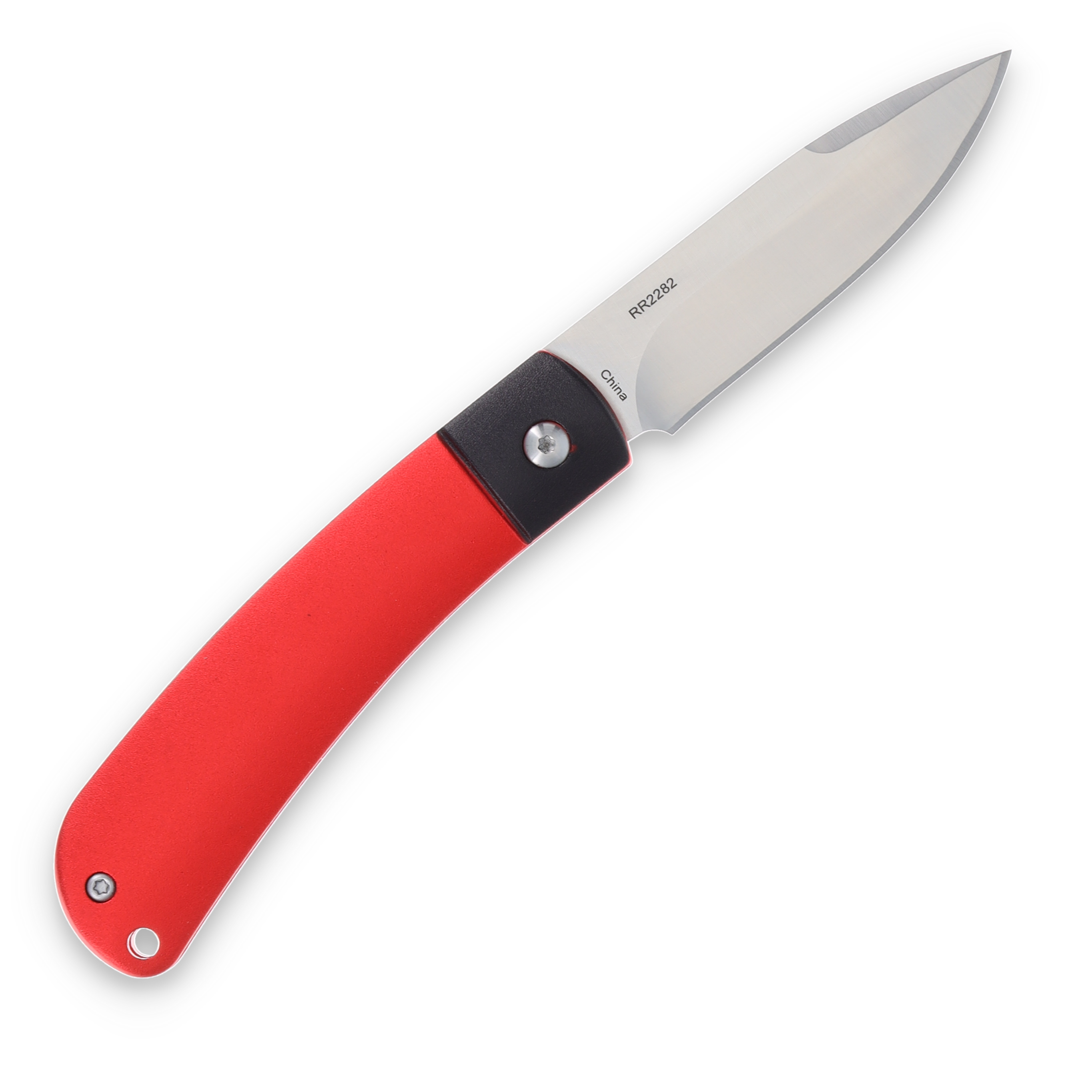 Rough Ryder Apta Modern Slip Joint Folding Knife Red Aluminum RR2282 View 2