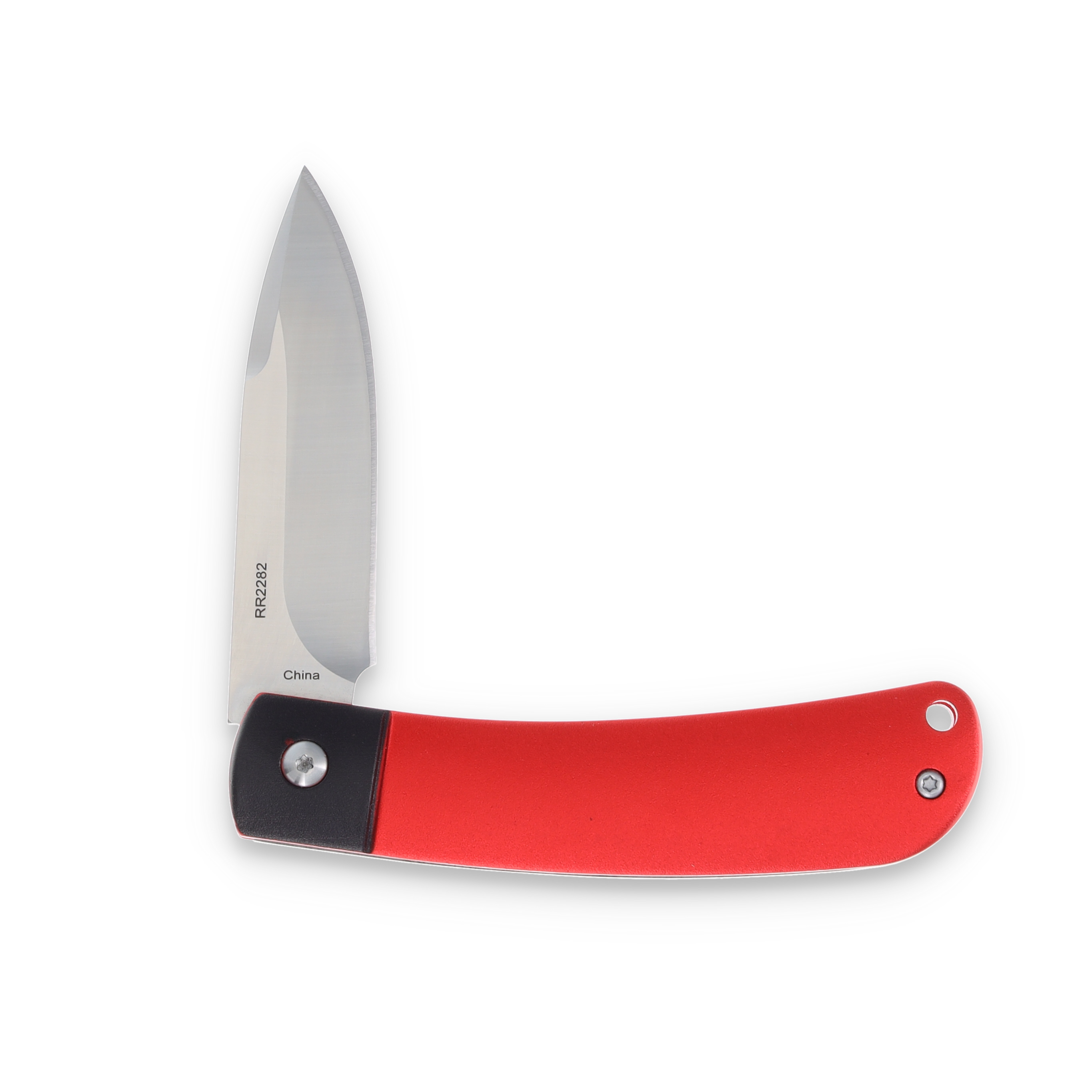 Rough Ryder Apta Modern Slip Joint Folding Knife Red Aluminum RR2282 View 4