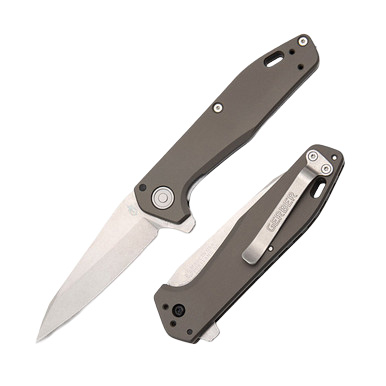 Gerber Fastball Folding Knife Flat Sage 3in Fine Edge SW Wharncliffe G1610 View 1