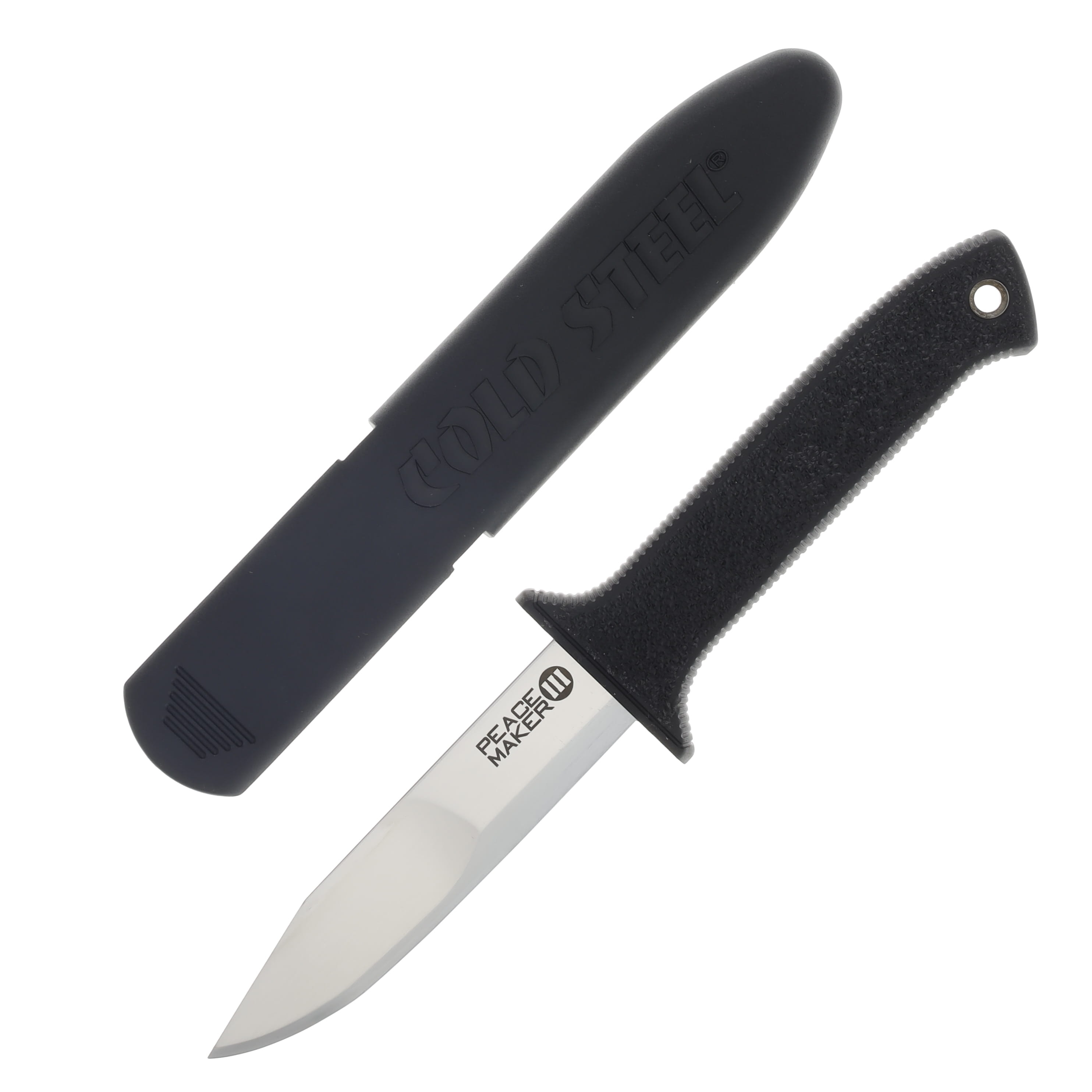 Cold Steel Peace Maker III Fixed Blade Knife 4in Plain Satin Clip Point CS20PBS View 1