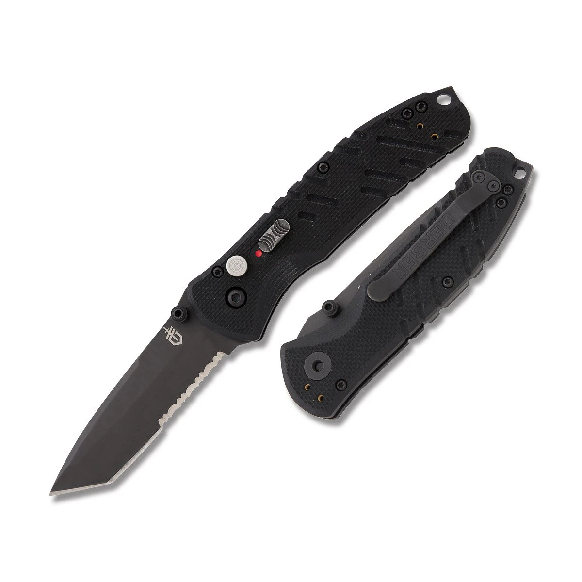 Gerber Propel AO  3.5 Inch Partially Serrated Black Oxide Tanto G845 View 1