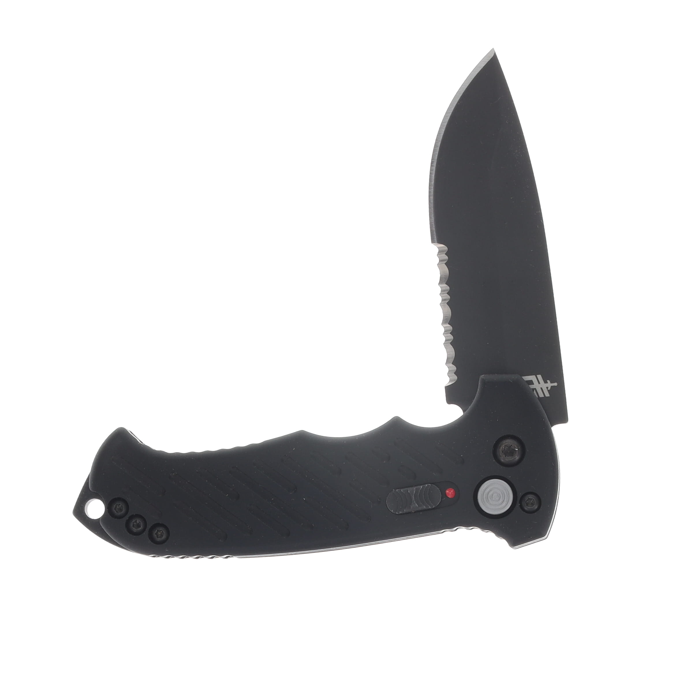 Gerber 06 Auto Blackout Partially Serrated AUG377 View 3