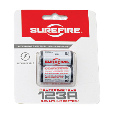 SureFire 123A Lithium Batteries 2 Pack - 10-Year Shelf Life Power View 1