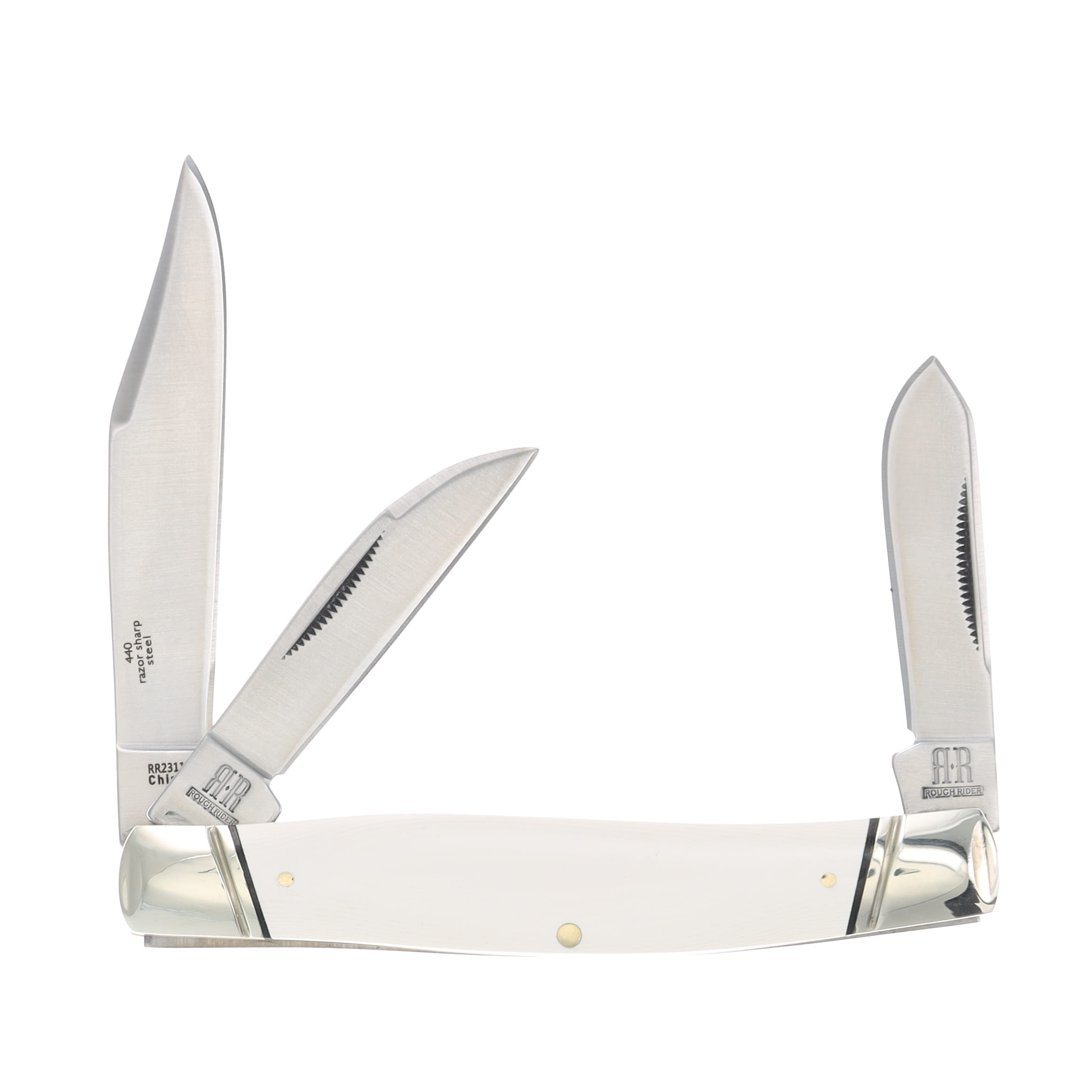 Rough Ryder Stockman Folding Knife Arctic Fox RR2311 View 2