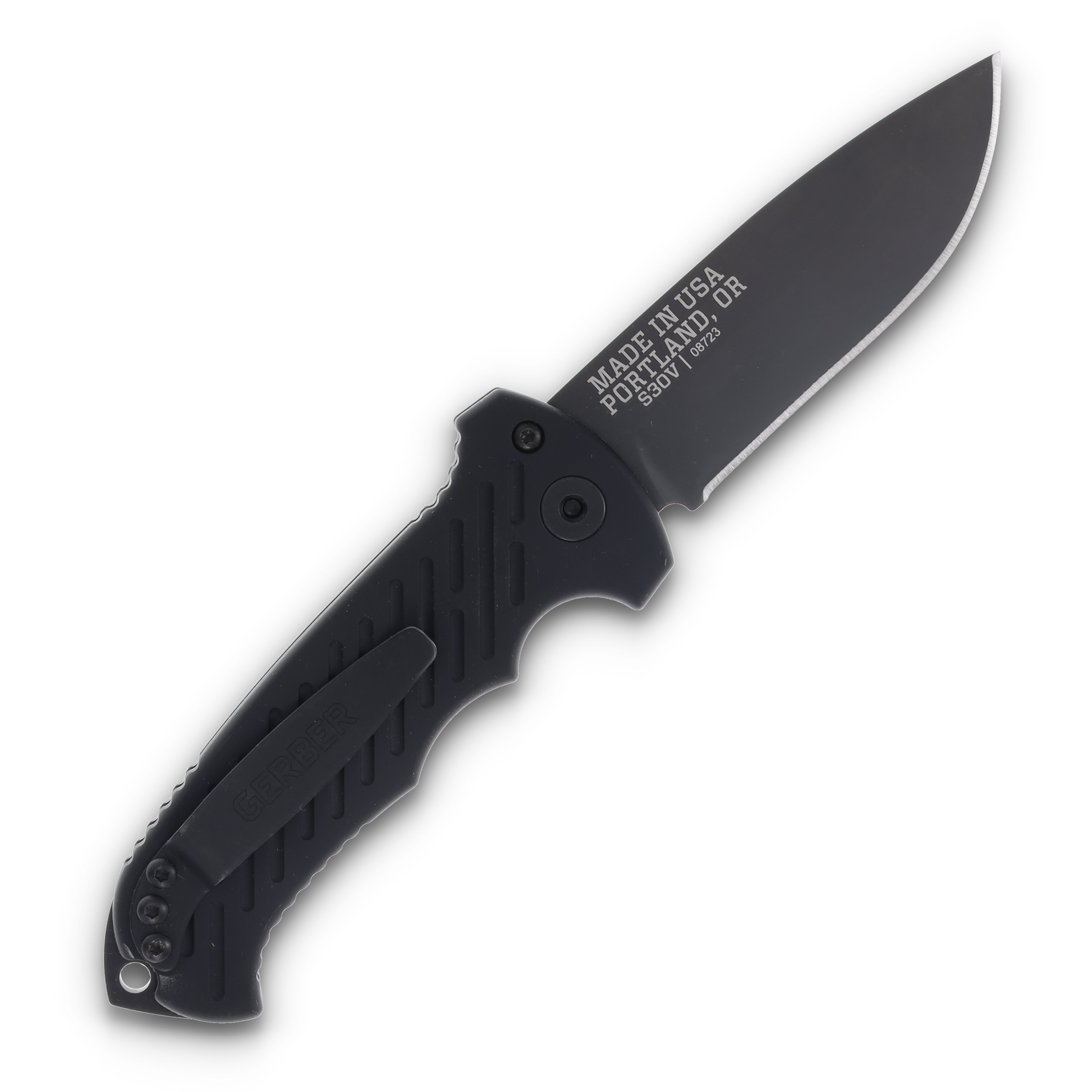 Gerber Automatic Blackout Drop Point AUG1295 View 2