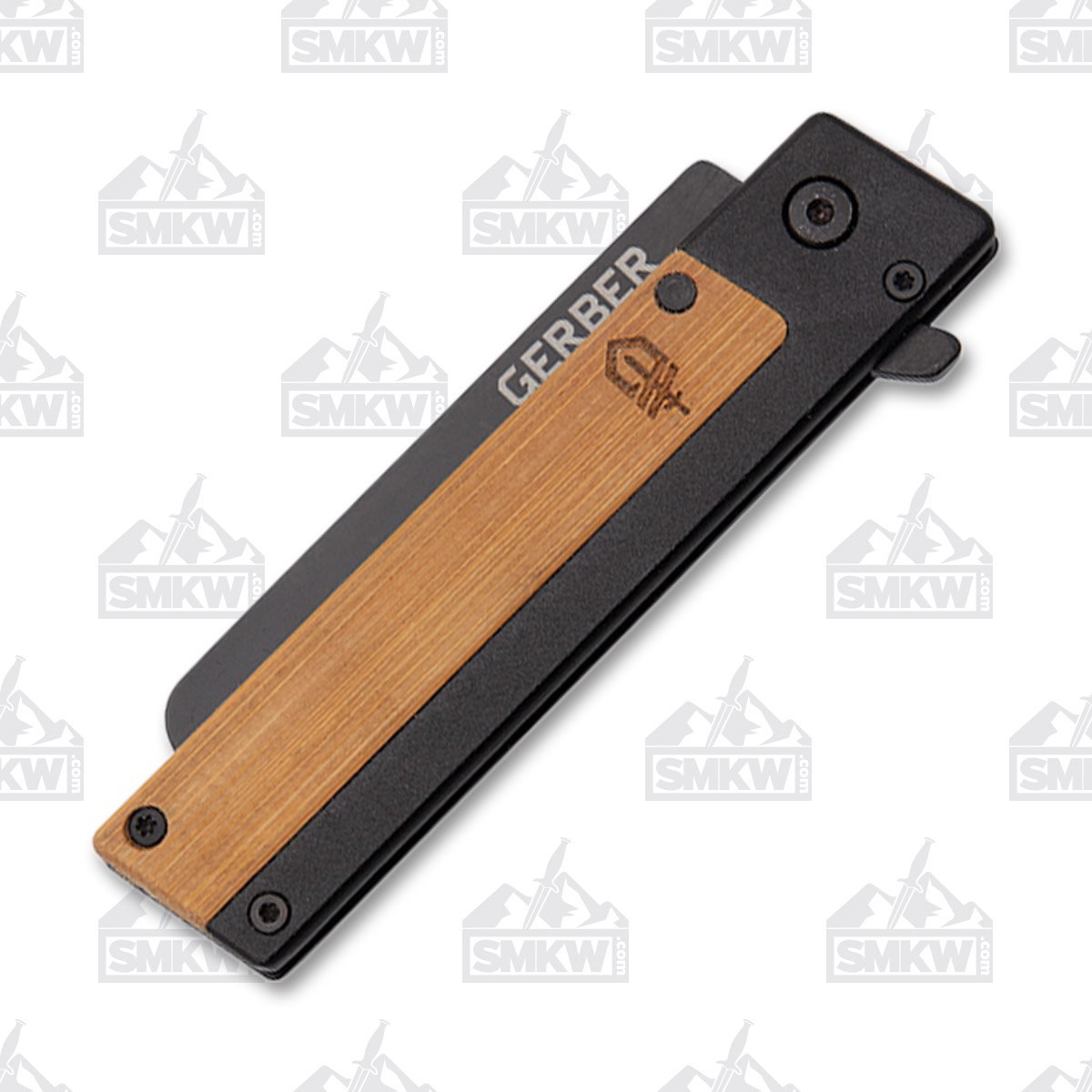Gerber Quadrant Framelock Folding Knife Bamboo Inlay 7Cr17Mov Satin G3731 View 5