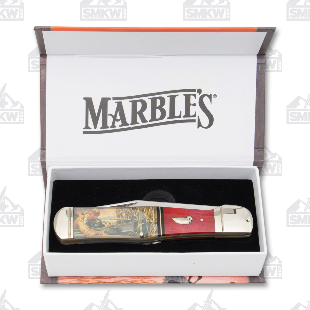Marble's Excellent MR584 Wood Duck Decoy Folder Pocket Knife MR584