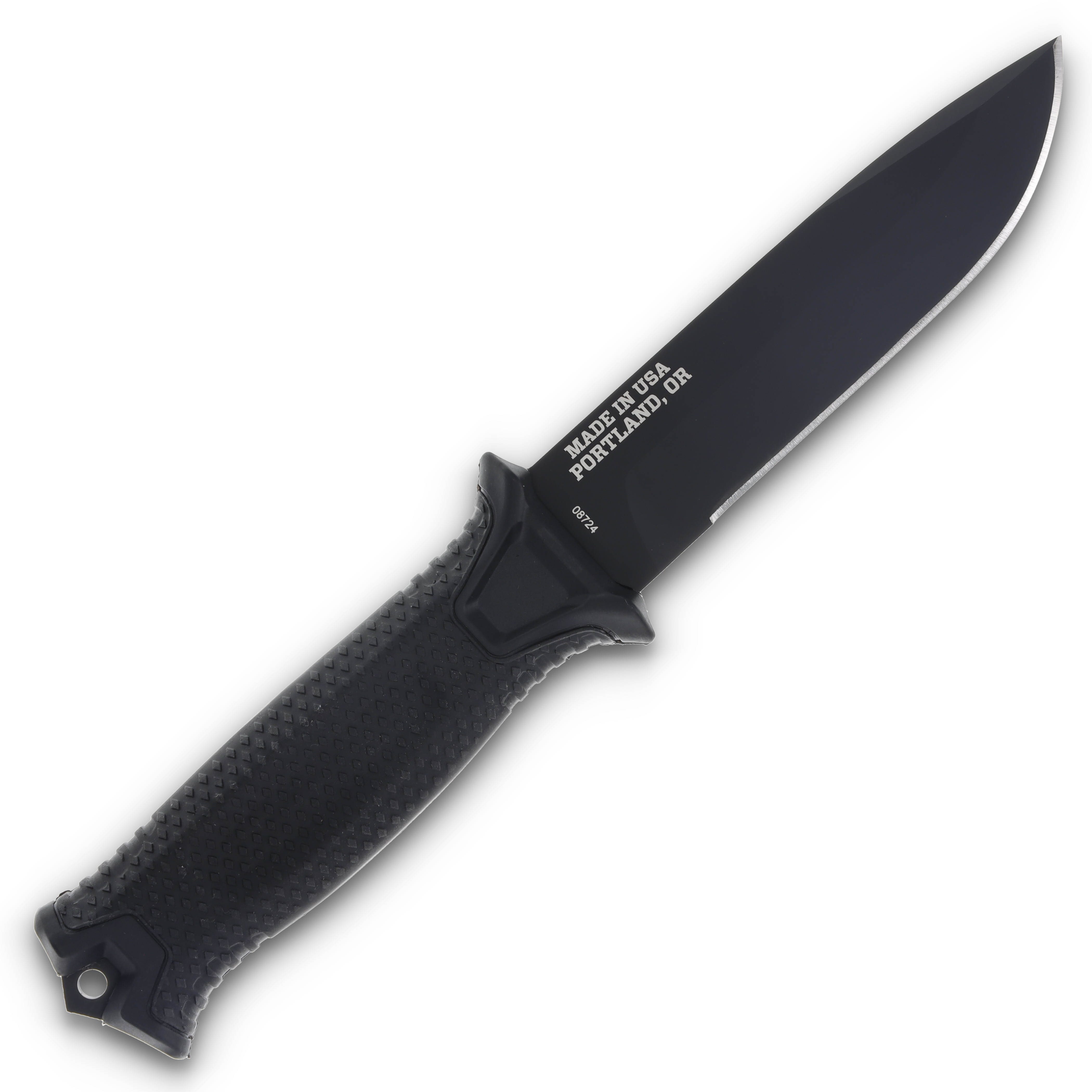 Gerber StrongArm Fixed Blade Knife - 4.8in Black Drop Point Blade G1038 View 4