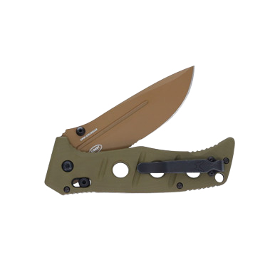 Benchmade 275SFE2 Adamas Folding Knife Flat Earth PS Blade OD G-10 Handle View 5