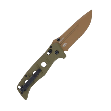 Benchmade 275SFE2 Adamas Folding Knife Flat Earth PS Blade OD G-10 Handle View 3