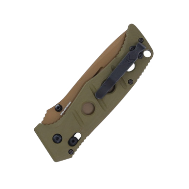 Benchmade 275SFE2 Adamas Folding Knife Flat Earth PS Blade OD G-10 Handle View 7