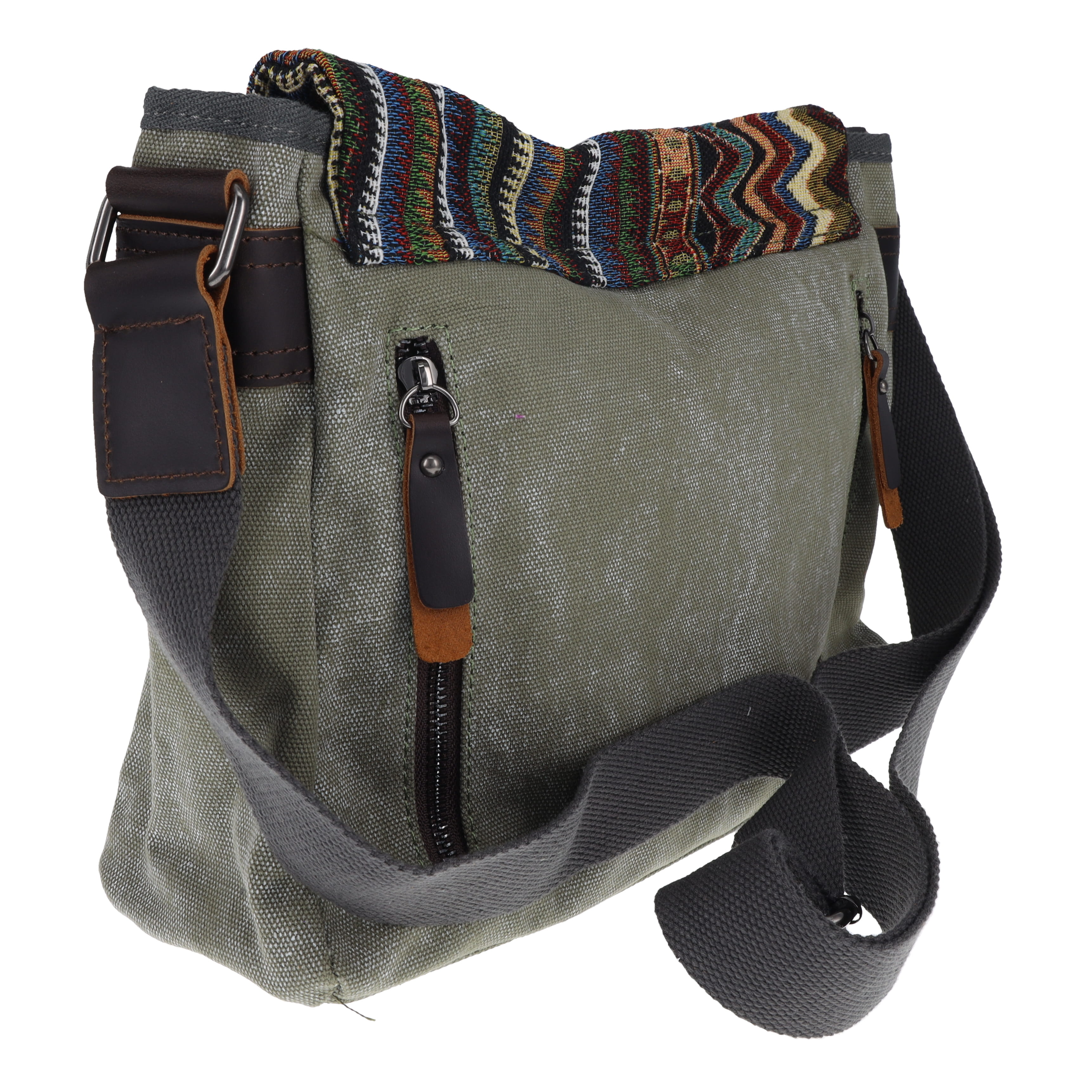 Fabigun Conceal Carry Green and Brocade Bohemian Backpack SM3982 View 5