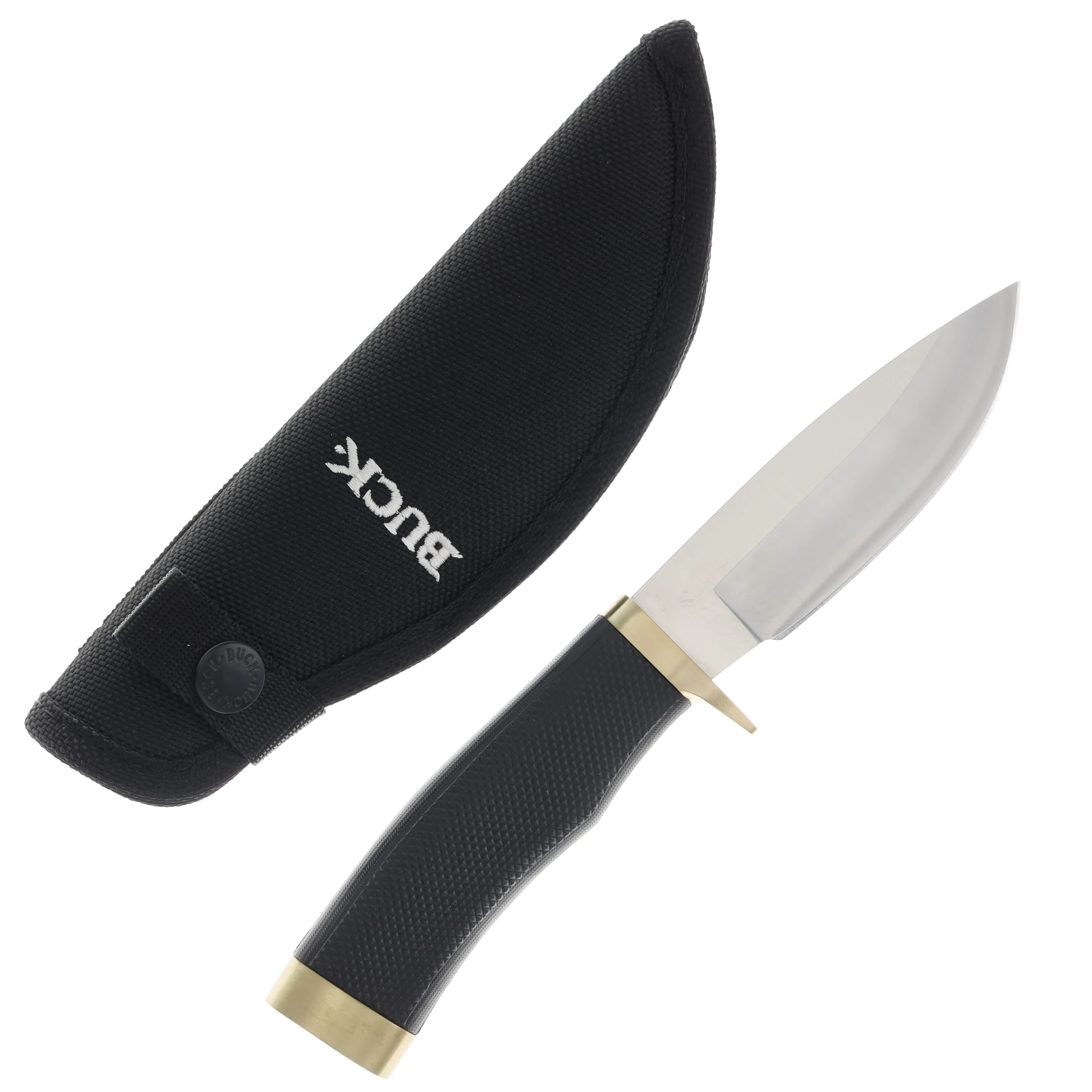 Buck Knives 692 Vanguard Fixed Blade Black 4.25in Plain Satin Drop Point BU1222 View 2