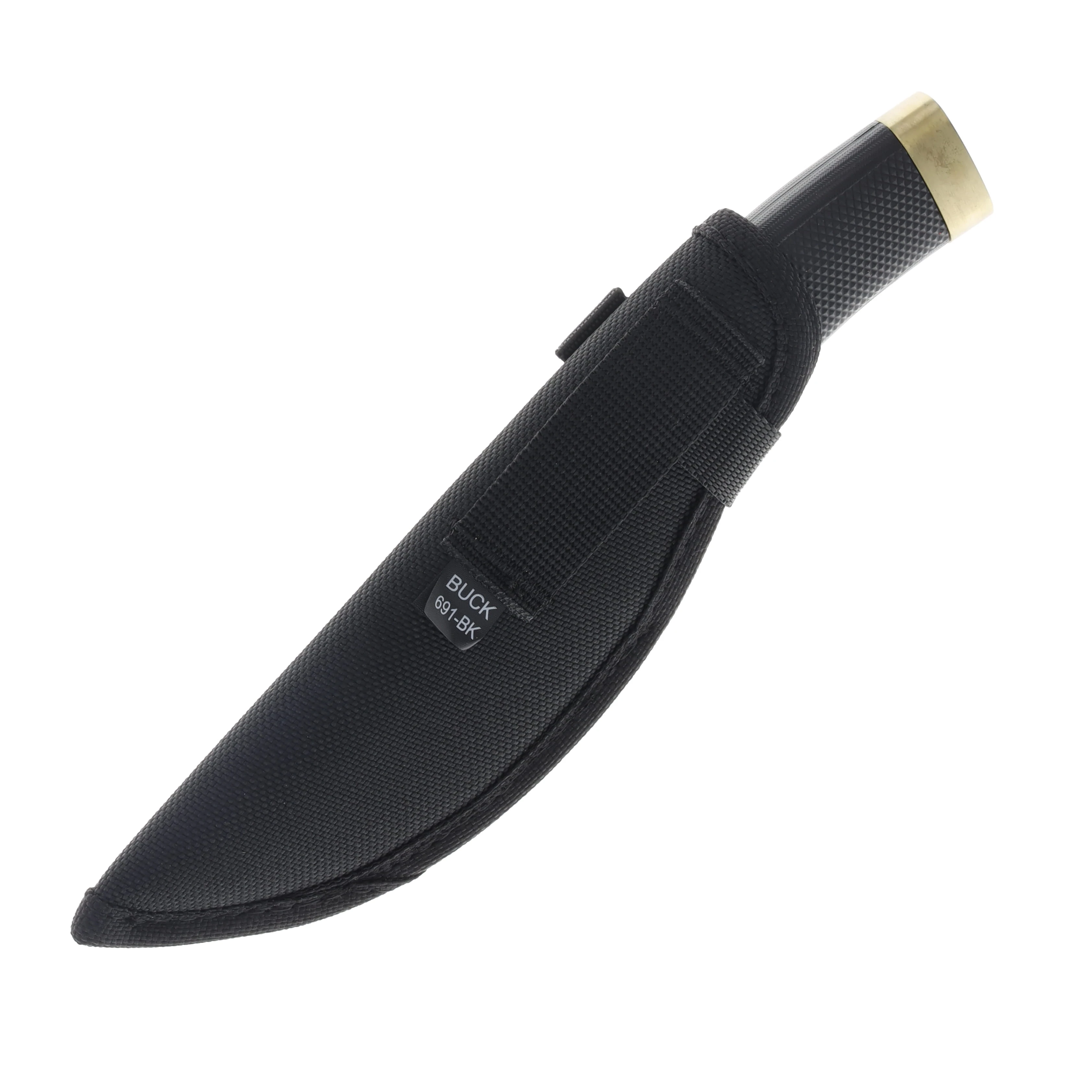 Buck Knives 692 Vanguard Fixed Blade Black 4.25in Plain Satin Drop Point BU1222 View 4