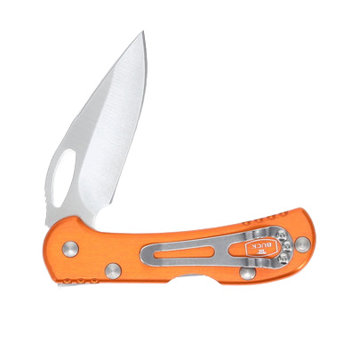 Buck Knives Mini SpitFire Folding Knife Orange 2.75in Satin Drop Point Blade BU7798 View 7