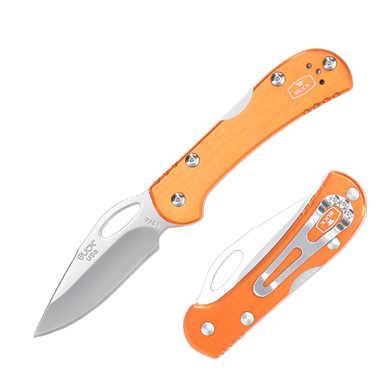 Buck Knives Mini SpitFire Folding Knife Orange 2.75in Satin Drop Point Blade BU7798 View 1