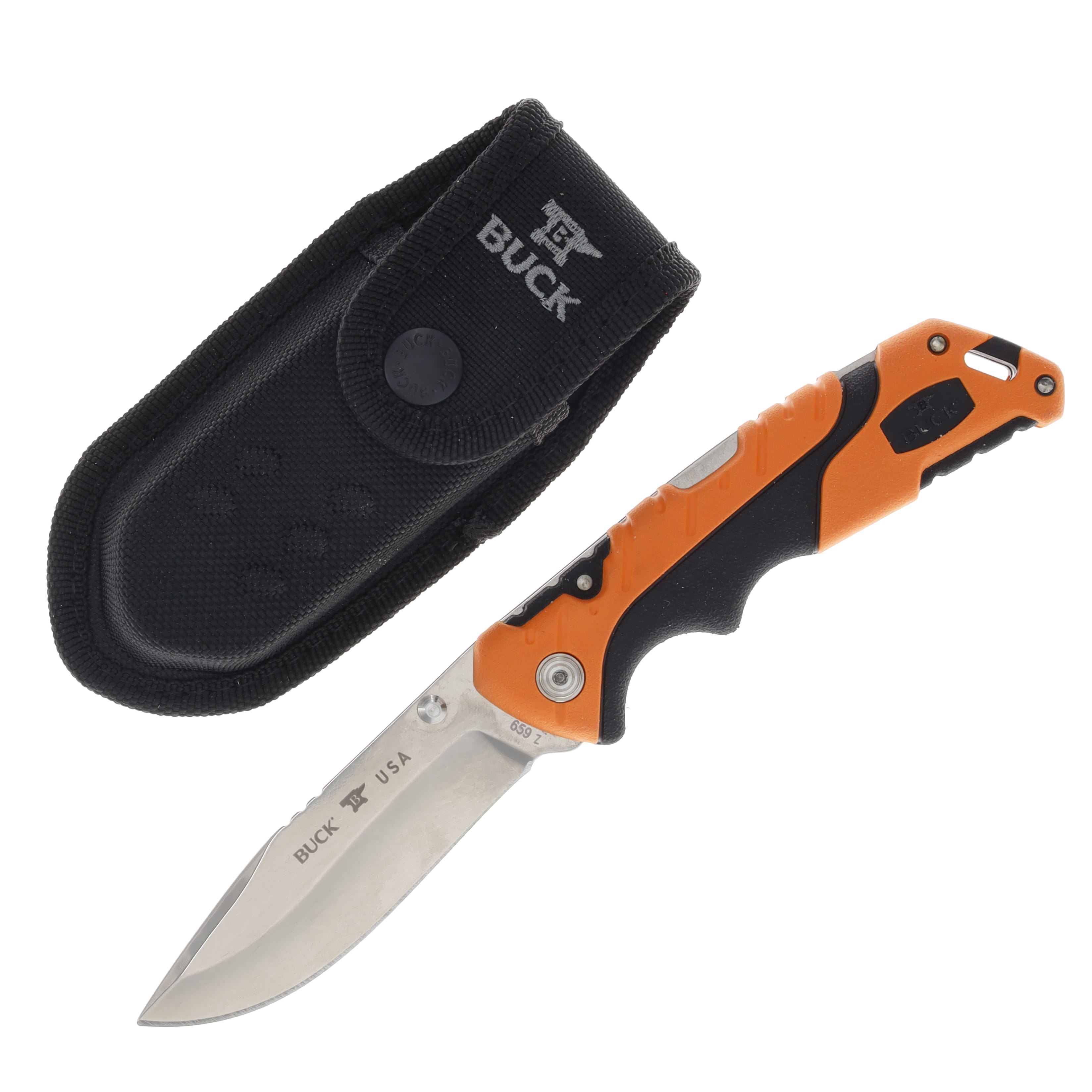 Buck 659 Pursuit Pro Lockback Folding Knife (Large, Orange) BU12754 View 1