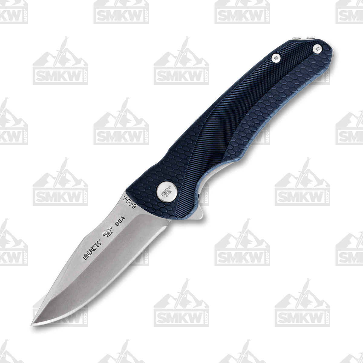 Buck 840 Sprint Select Folding Knife Blue GRN 3.1in Plain Clip Point BU12866 View 2
