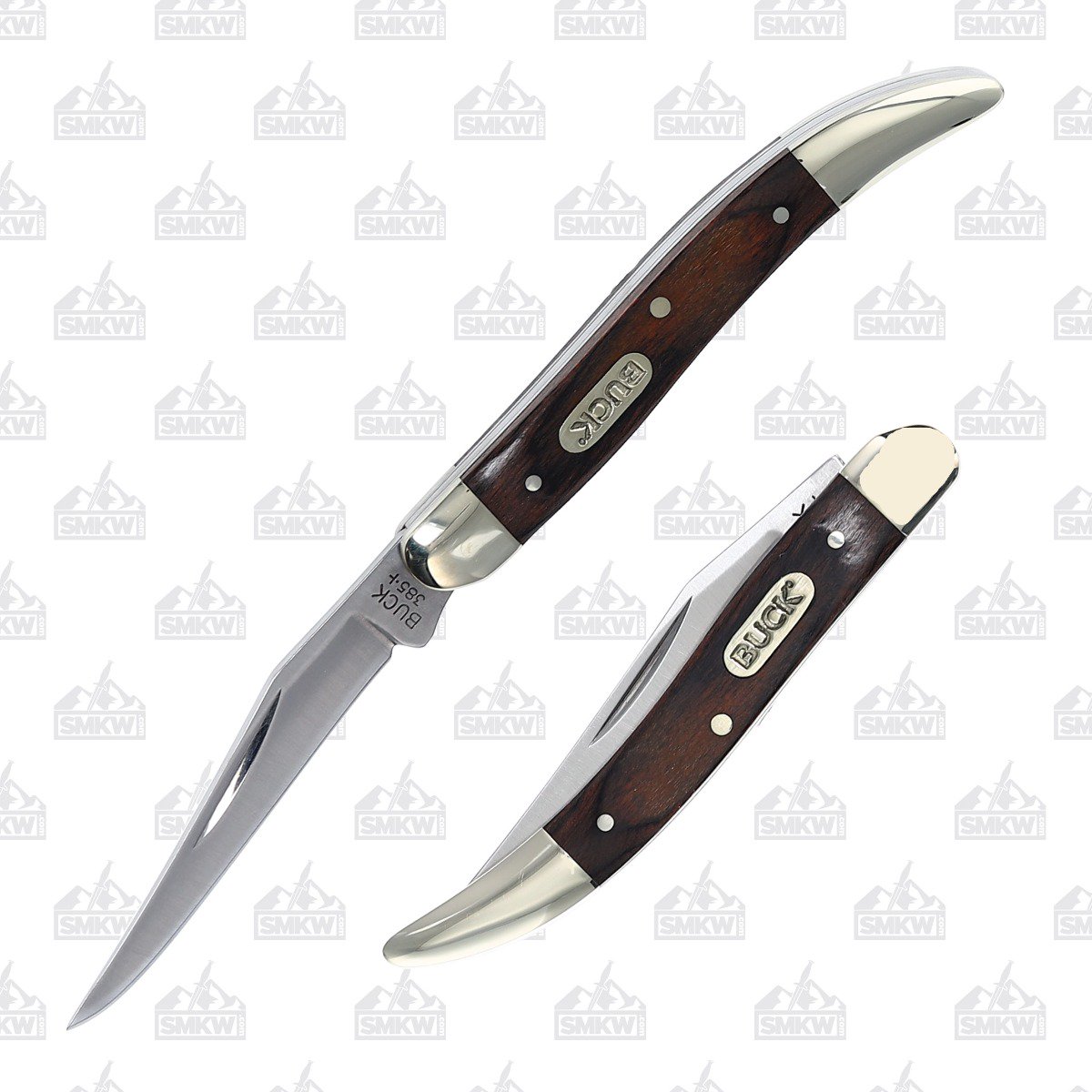 Buck 385 Wood Grain Toothpick Folding Knife BU3137 View 1