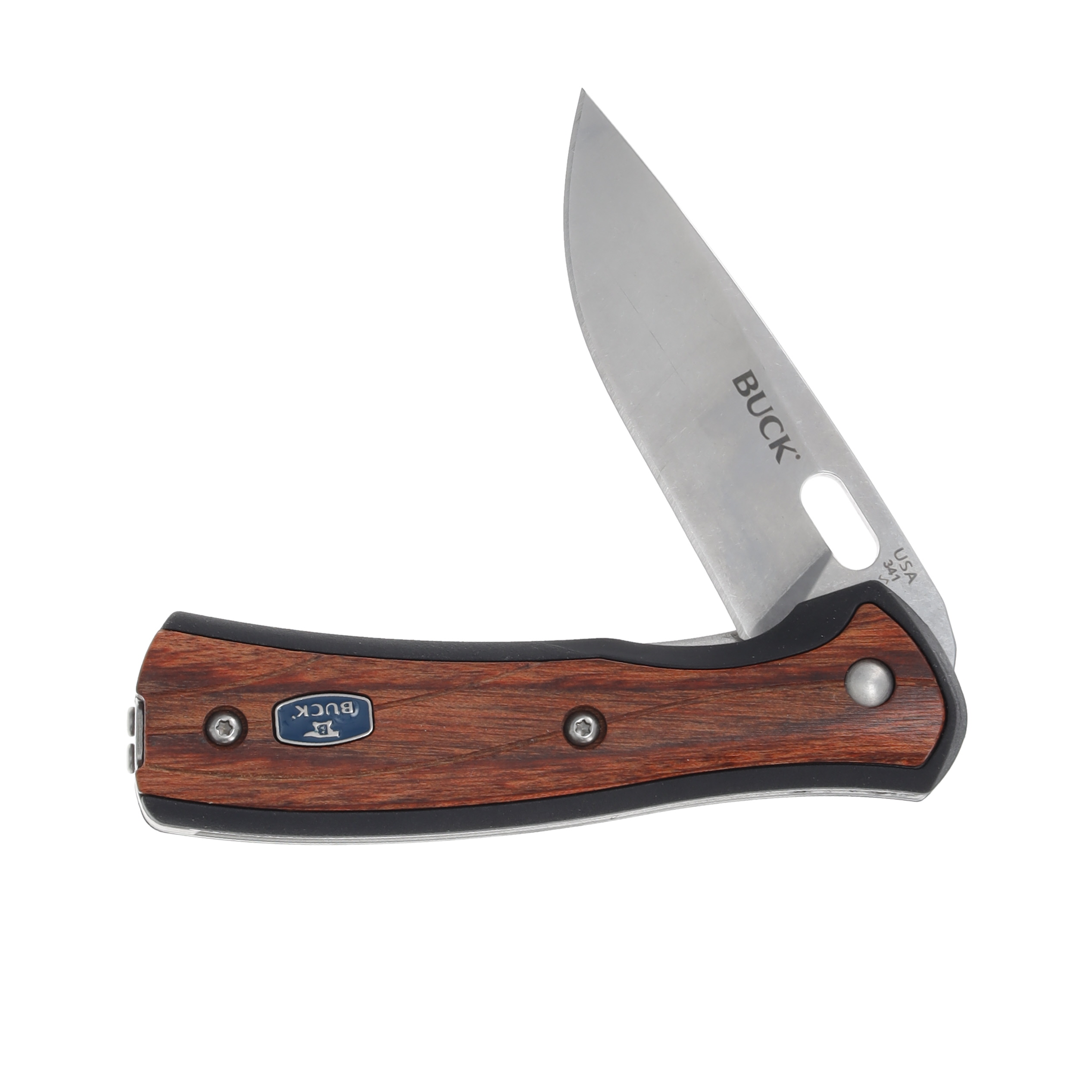 Buck 341 Vantage Select Folding Knife 2.63in Plain Small Rosewood BU7834 View 4