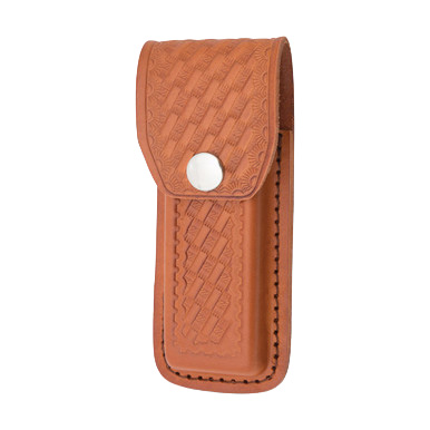 5" Leather Basketweave Sheath SH1132 View 1