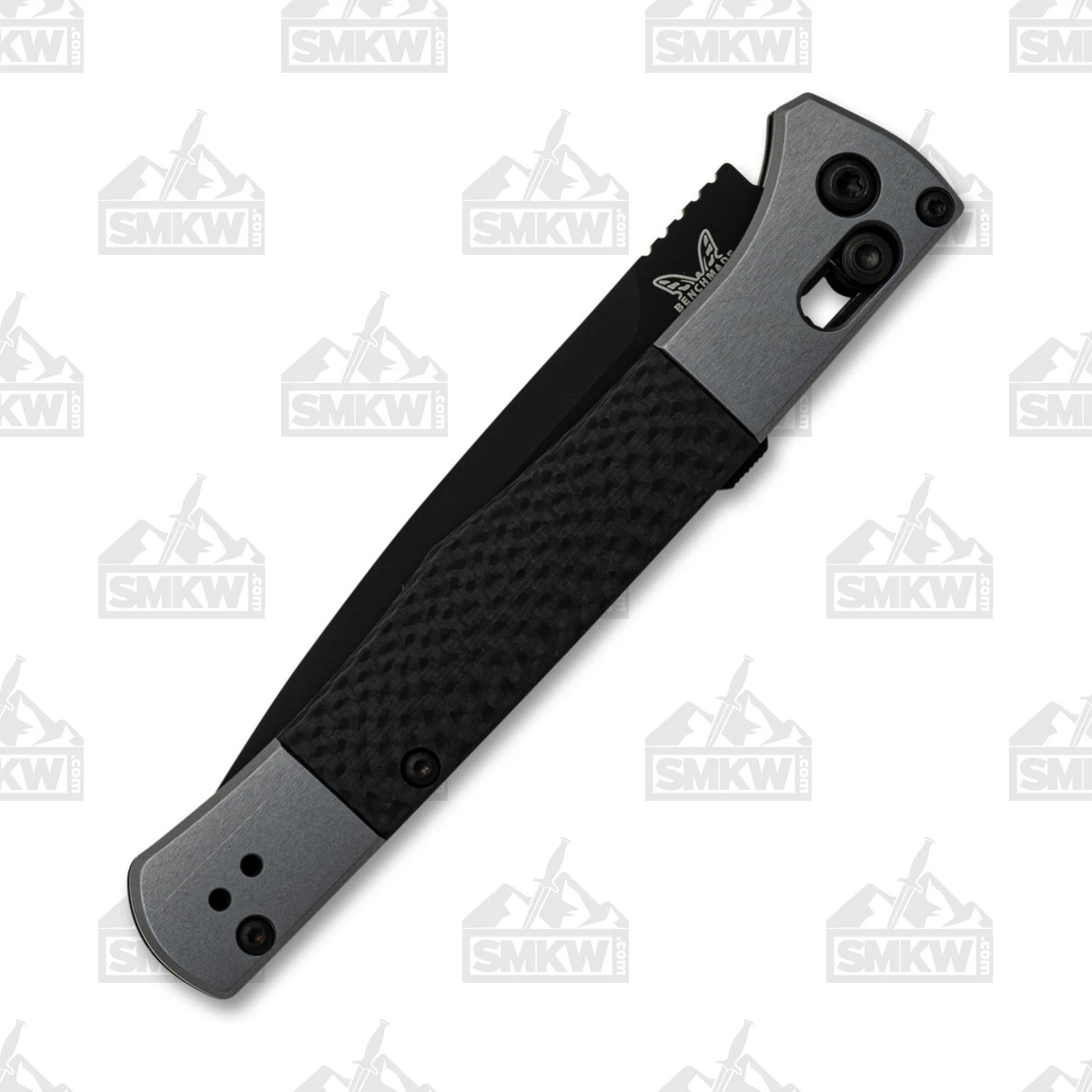 Benchmade 4170BK Fact Auto OTS Folding Knife Black - 3.95in Black DLC Spear Point S/E Plain AUBM4170BK View 4