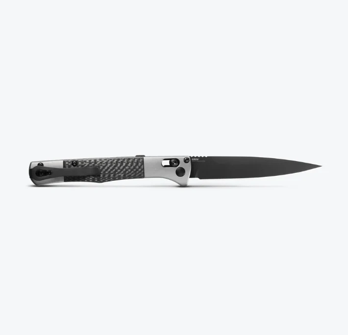Benchmade Fact Automatic Knife Black DLC Spear Point S/E Carbon Fiber AUBM4170BK View 2