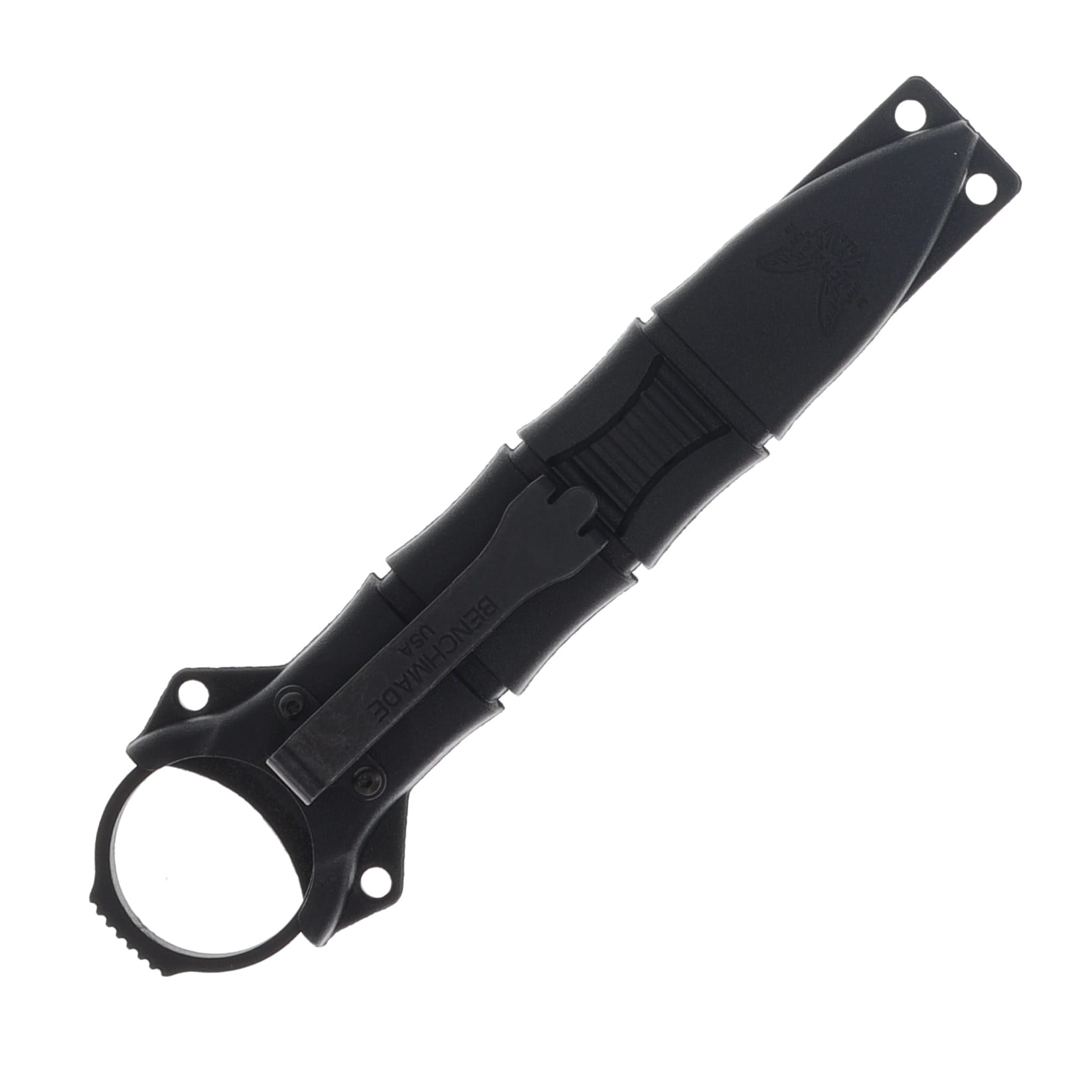 Benchmade Mini SOCP Spear-Point Knife Black 2.22in Single-Edge BM177BK View 4