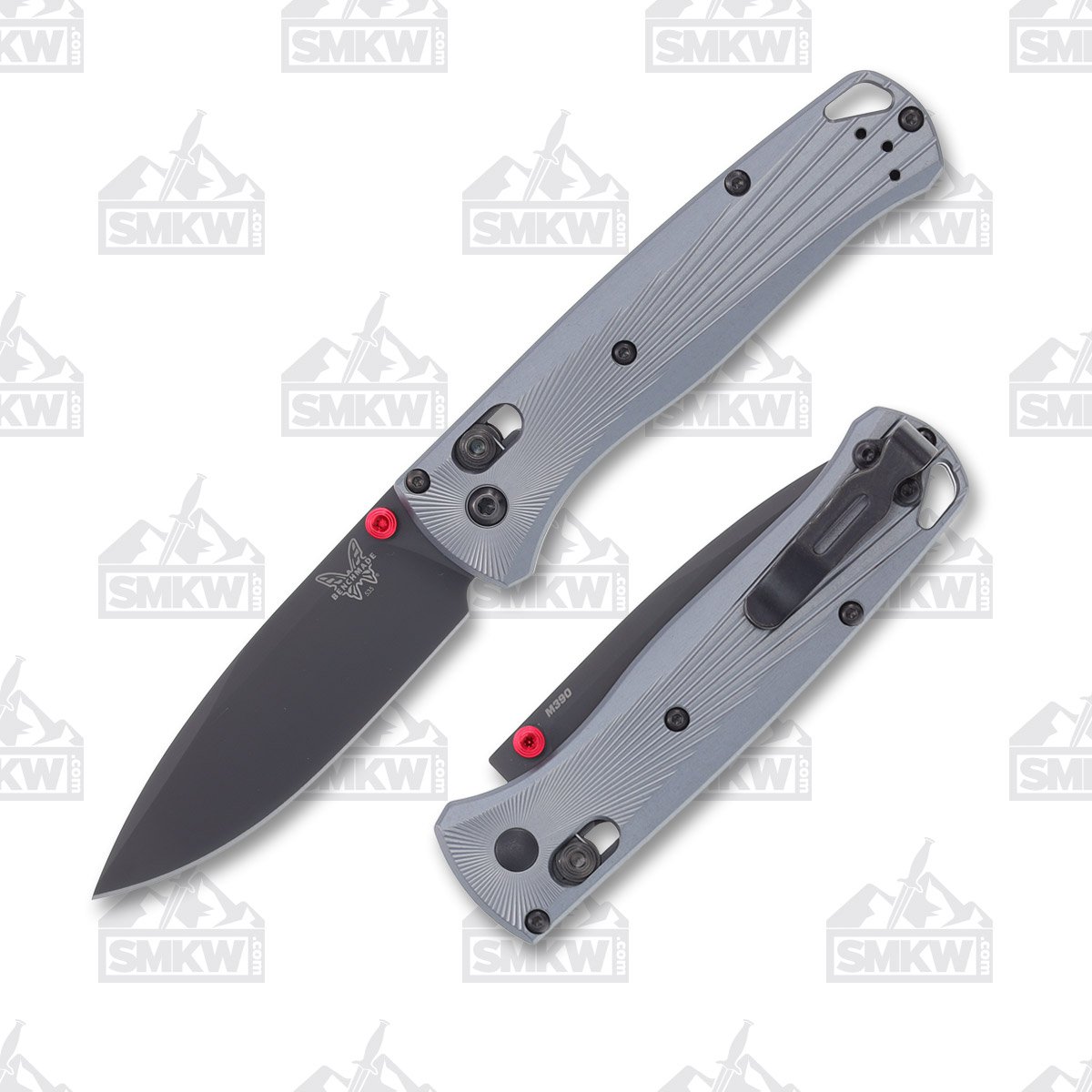 Benchmade 535BK2 Bugout Folding Knife Gray and Red - Smoky 