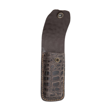 Crocodile Pattern Leather Belt Sheath – Rugged Style and Secure Carry SH1197 View 3