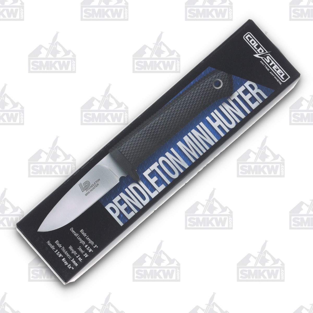 Cold Steel 3V Pendleton Mini Hunter 3 Inch Plain Satin Drop Point CS36LPCM View 13