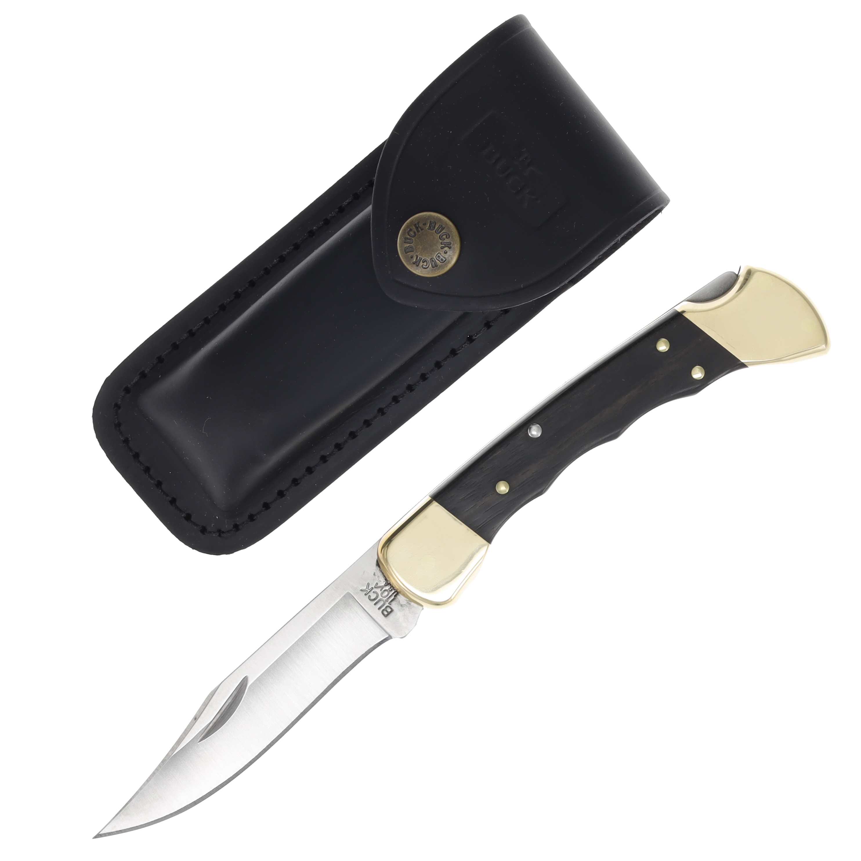 Buck 110 Ebony Folding Hunter Pocket Knife BU388 View 1