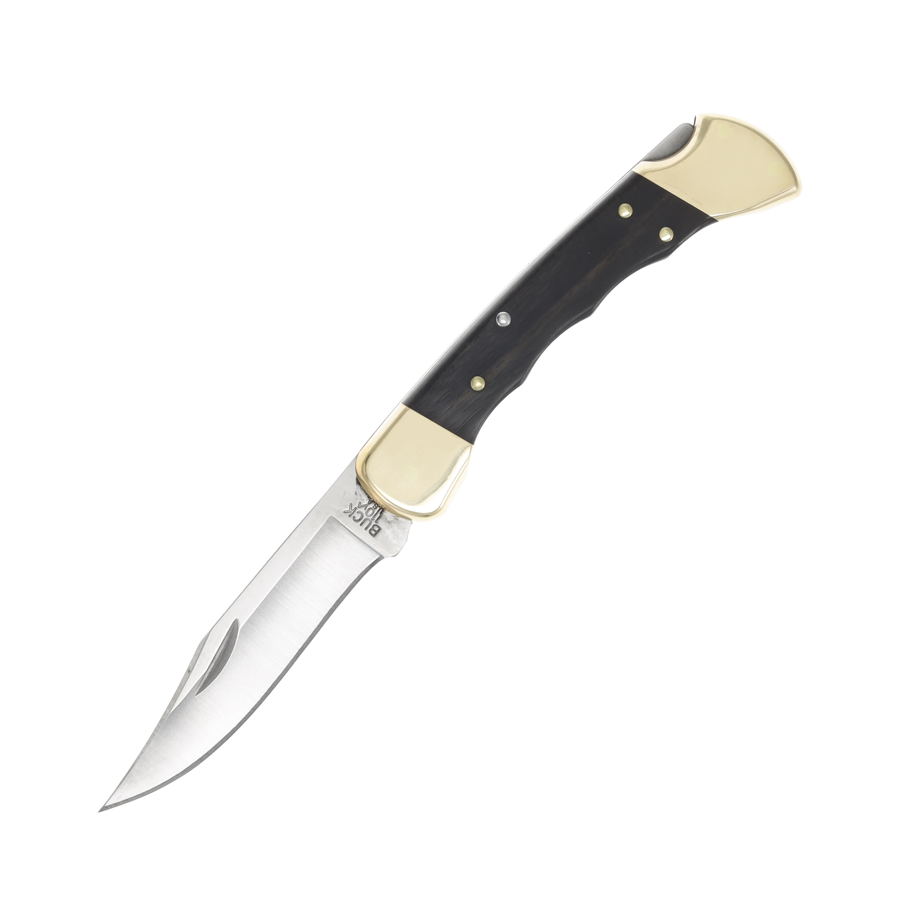 Buck 110 Ebony Folding Hunter Pocket Knife BU388 View 2