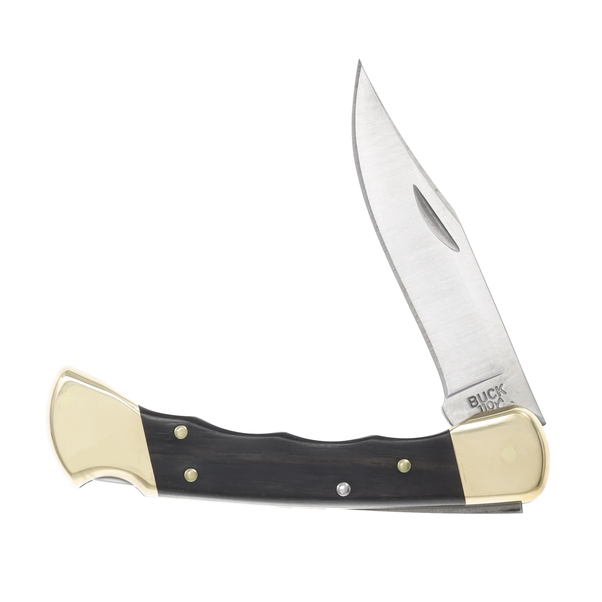 Buck 110 Ebony Folding Hunter Pocket Knife BU388 View 4