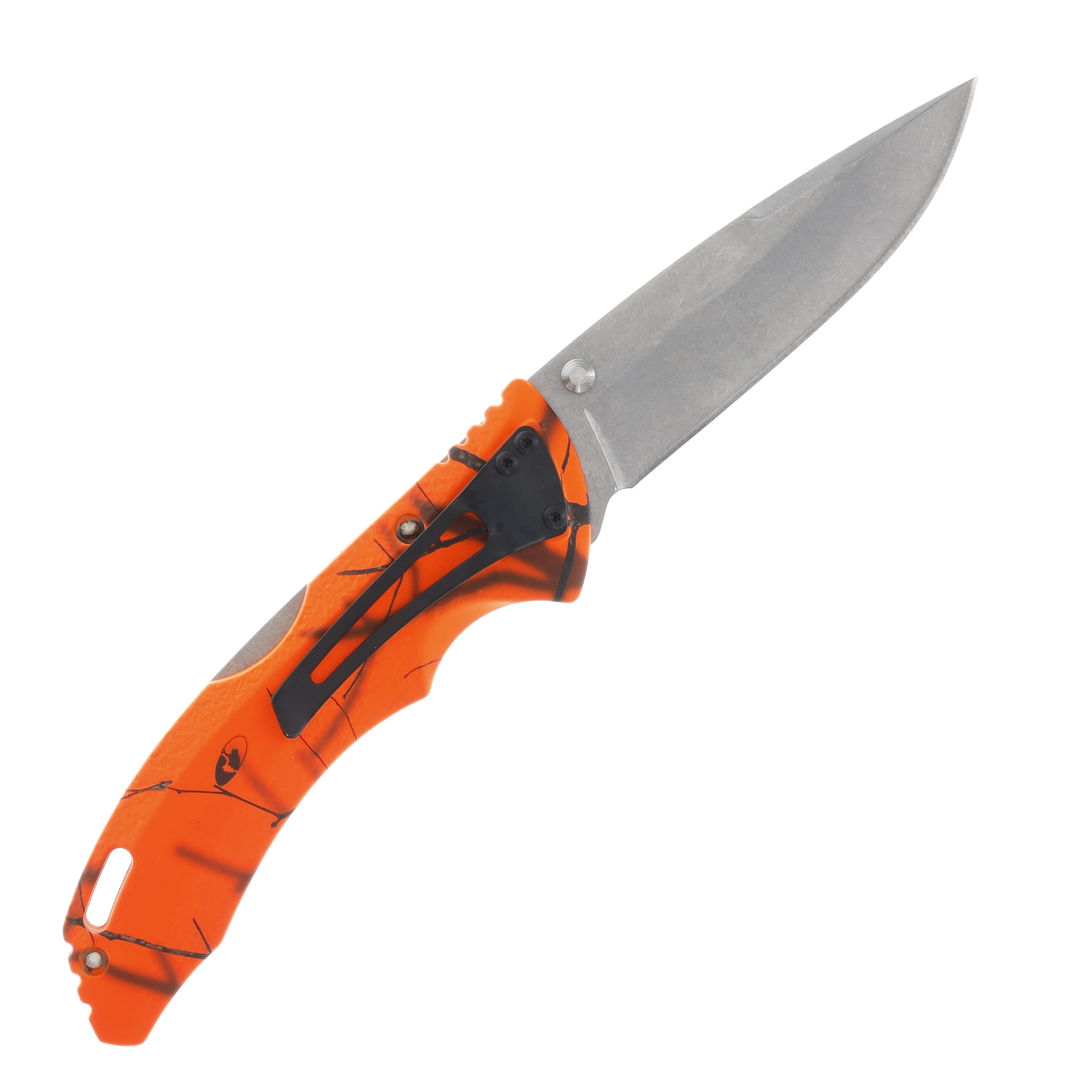 Buck Bantam BHW Orange Mossy Oak Folding Knife 3.75in Plain Satin