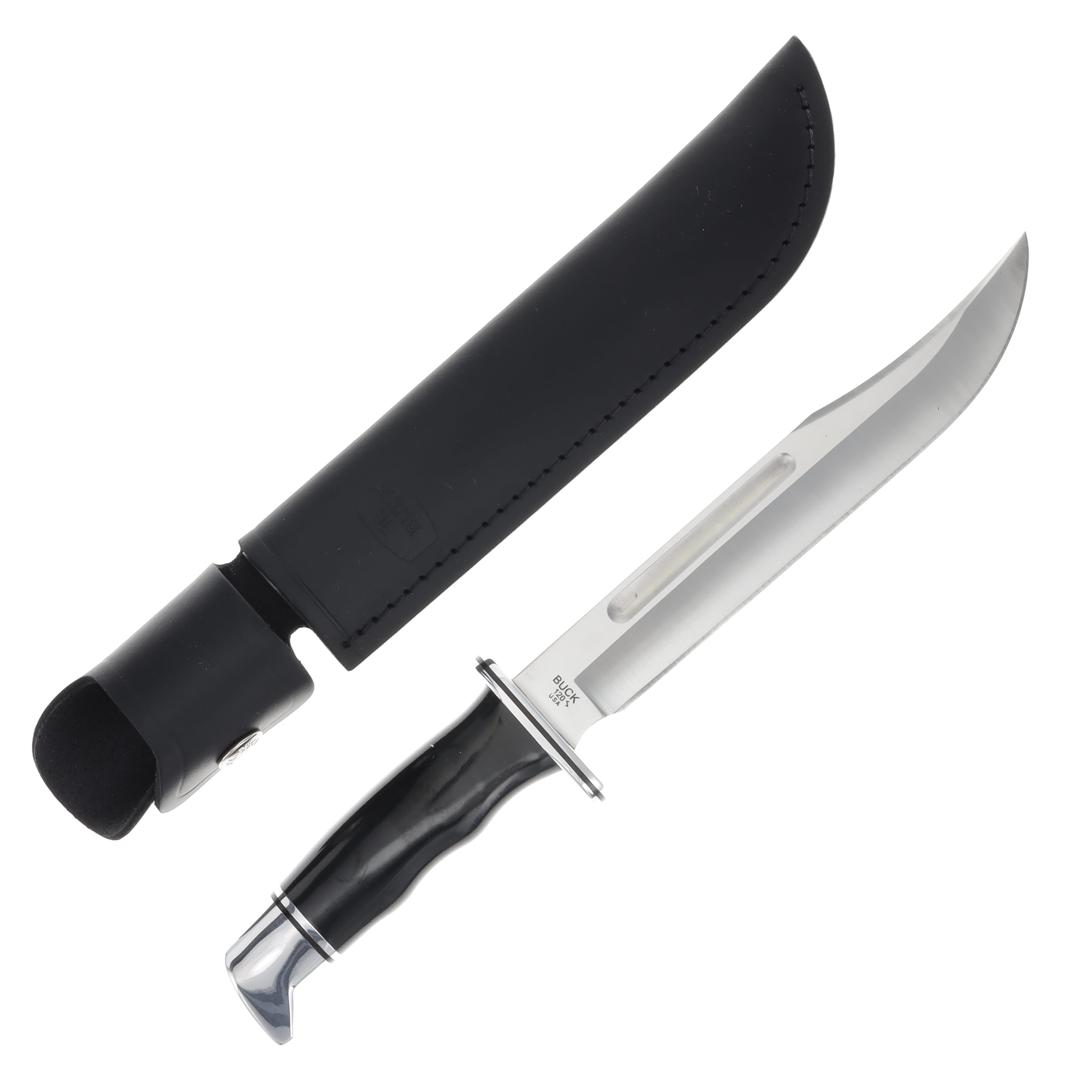Buck Knives 120 General Hunting Fixed Blade Knife Black 7.37in Clip Point BU2542 View 1