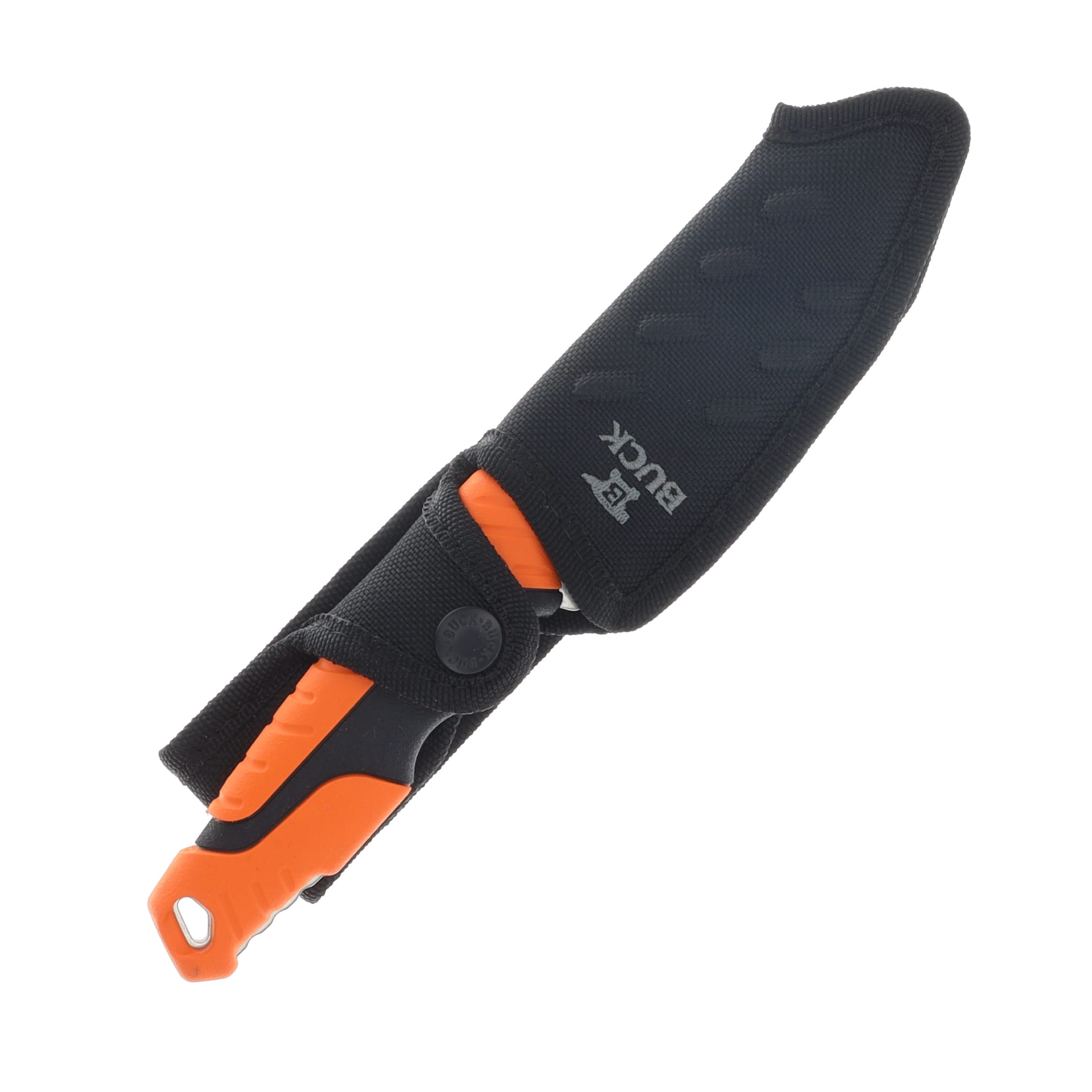 Buck 656 Large Pursuit Fixed Blade Knife Orange GRN 4.5in Drop Point BU12751 View 4