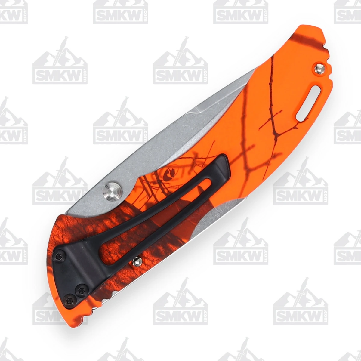 Buck 285 Bantam BLW Blaze Orange Mossy Oak Camo 3.13in Drop Point BU3895 View 9