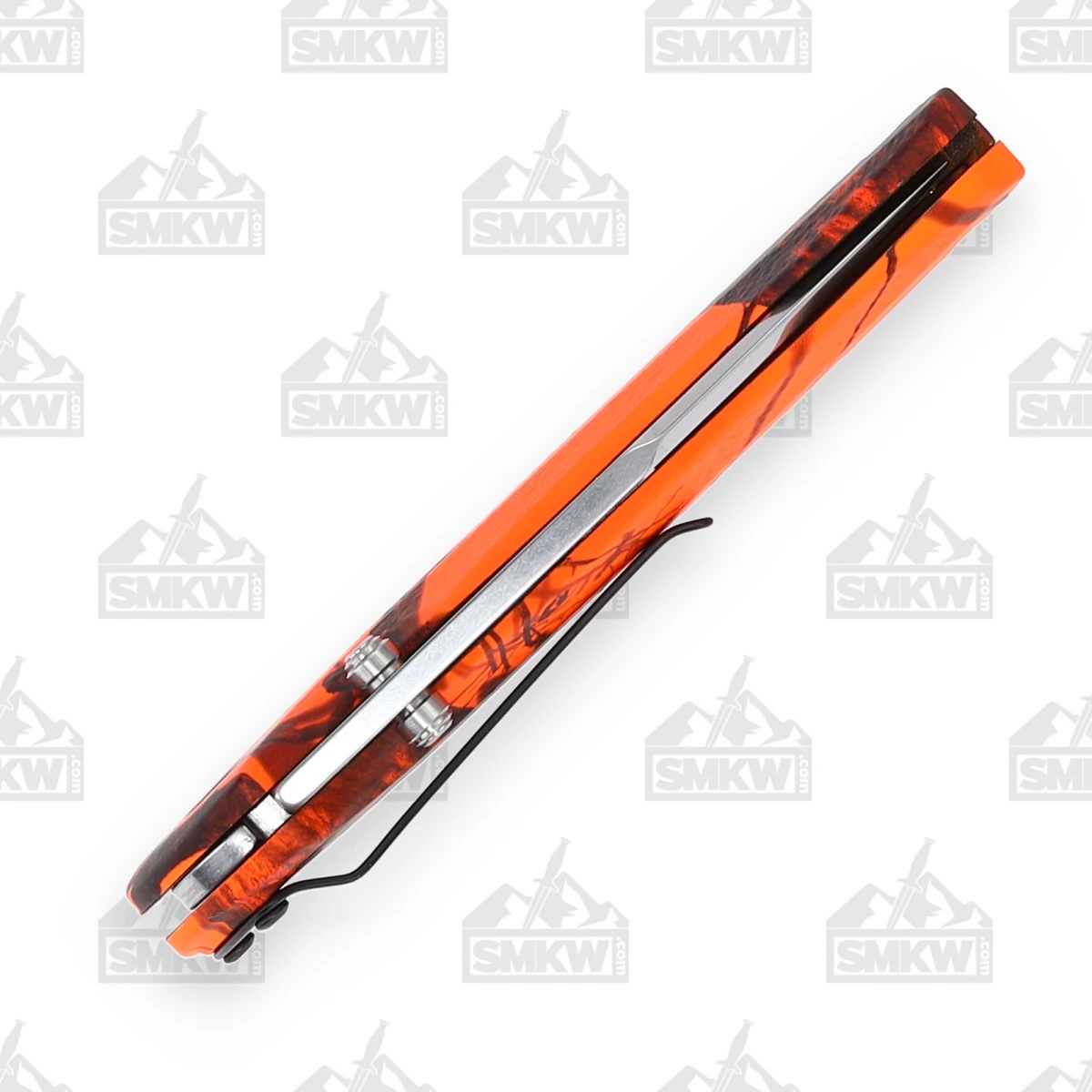 Buck 285 Bantam BLW Blaze Orange Mossy Oak Camo 3.13in Drop Point BU3895 View 10