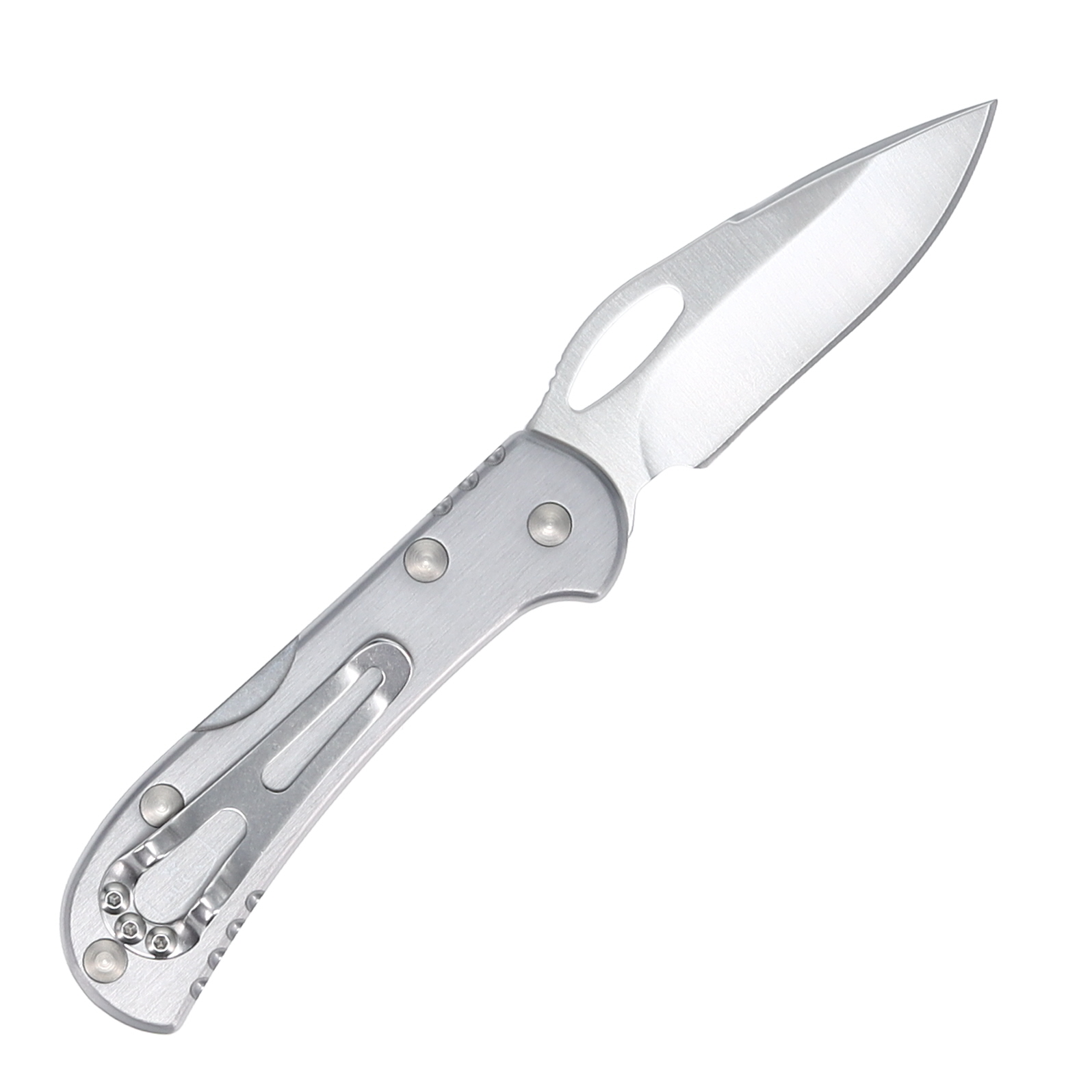 Buck 726 Mini SpitFire Folding Knife Gray 2.75in Plain Drop Point Blade BU7800 View 2